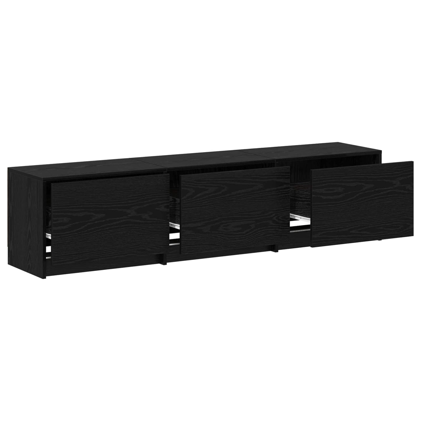 vidaXL Ντουλάπι TV Μαύρη Οξυά 165 x 34 x 40 εκ. Επεξεργασμένο ξύλο
