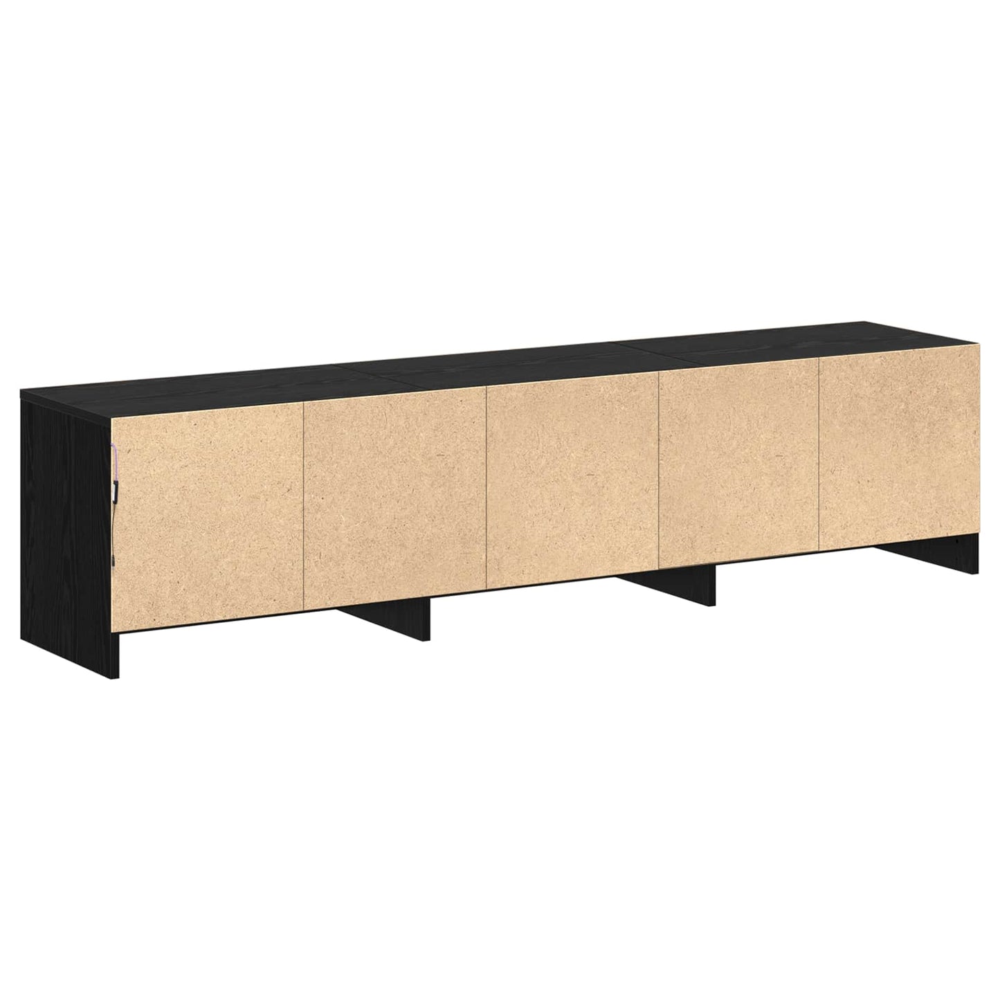 vidaXL Ντουλάπι TV Μαύρη Οξυά 165 x 34 x 40 εκ. Επεξεργασμένο ξύλο
