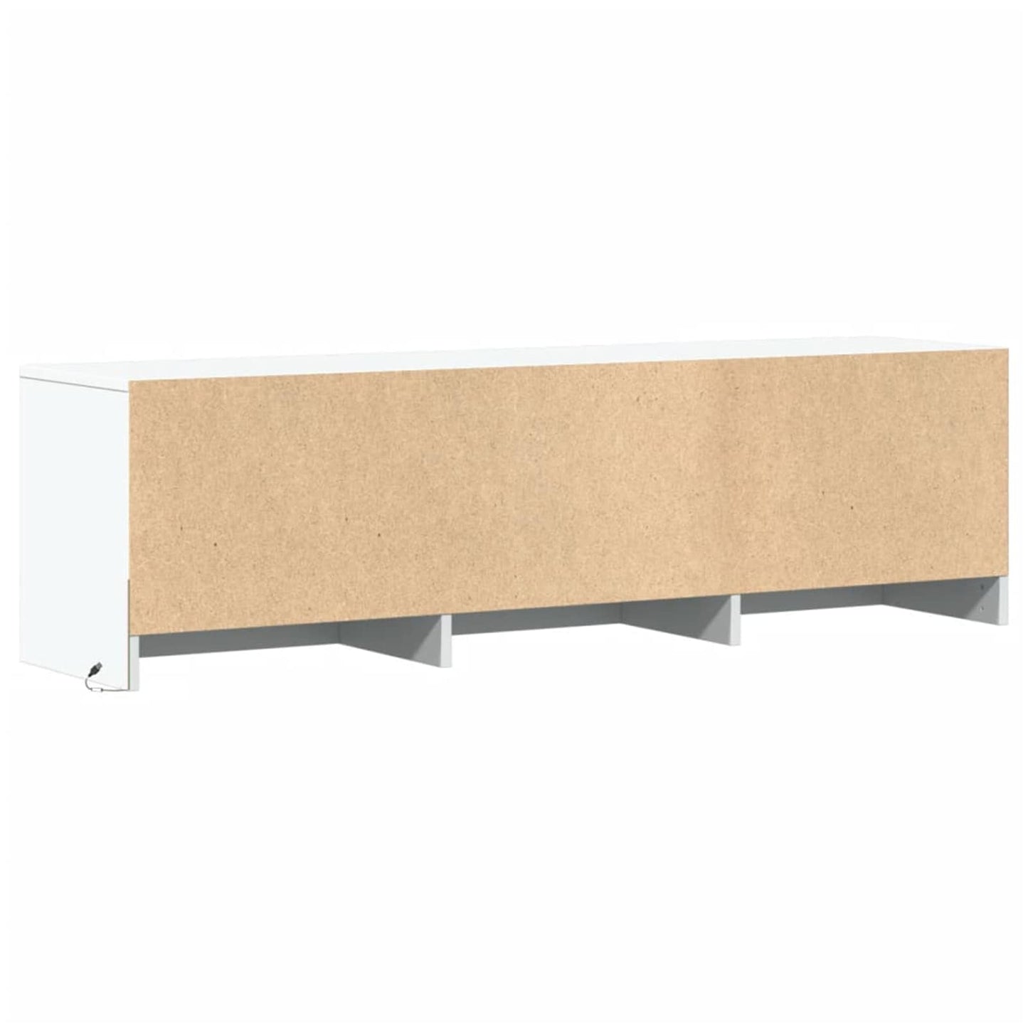 vidaXL Ντουλάπι TV με led Λευκό 140 x 34 x 40 εκ Επεξεργασμένο ξύλο