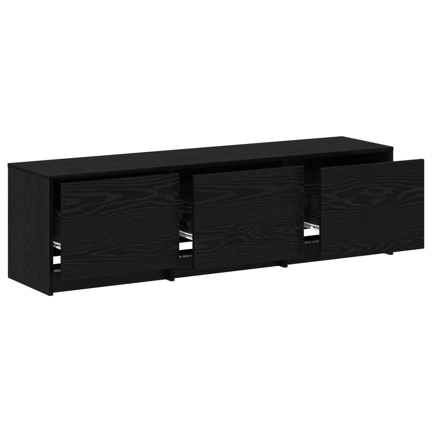 vidaXL Ντουλάπι TV Μαύρη Οξυά 140 x 34 x 40 εκ Επεξεργασμένο ξύλο