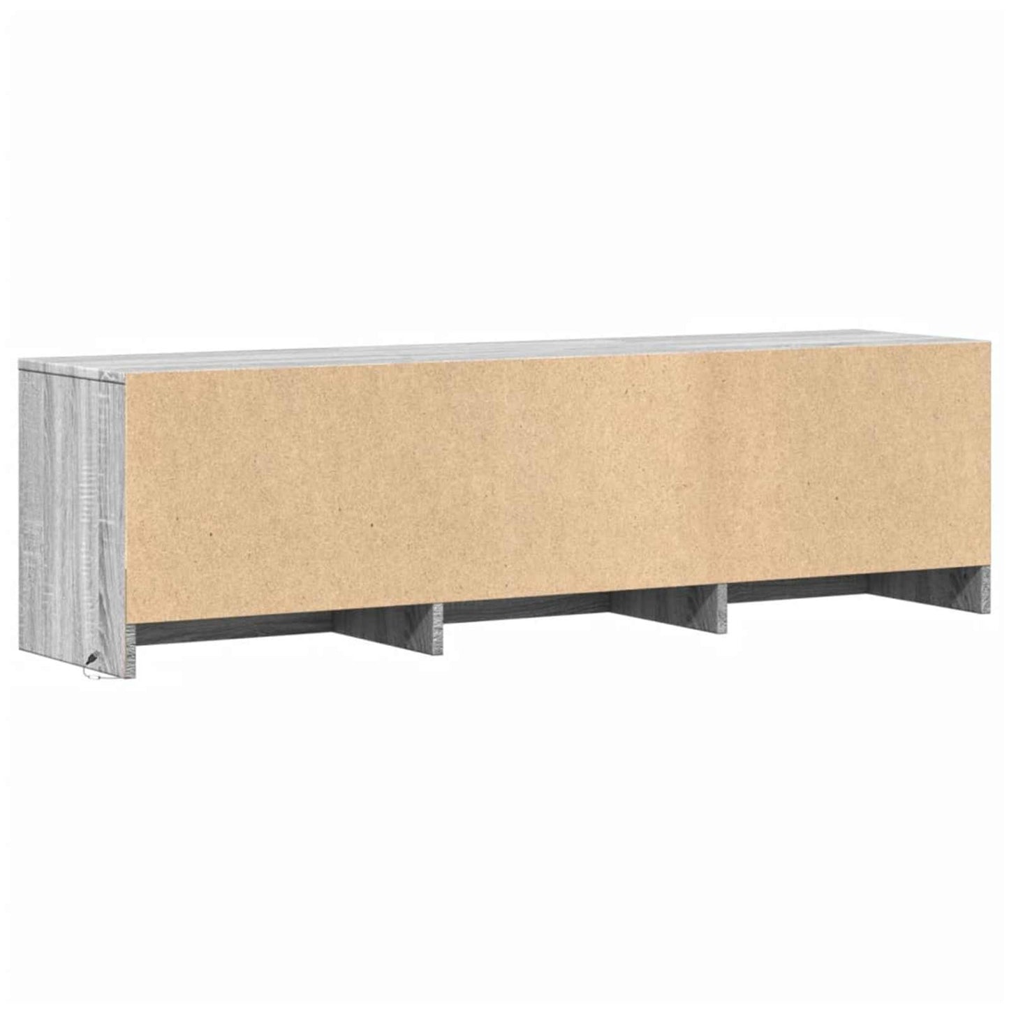 vidaXL Ντουλάπι TV Γκρίζο Σονομα 140 x 34 x 40 εκ Επεξεργασμένο ξύλο