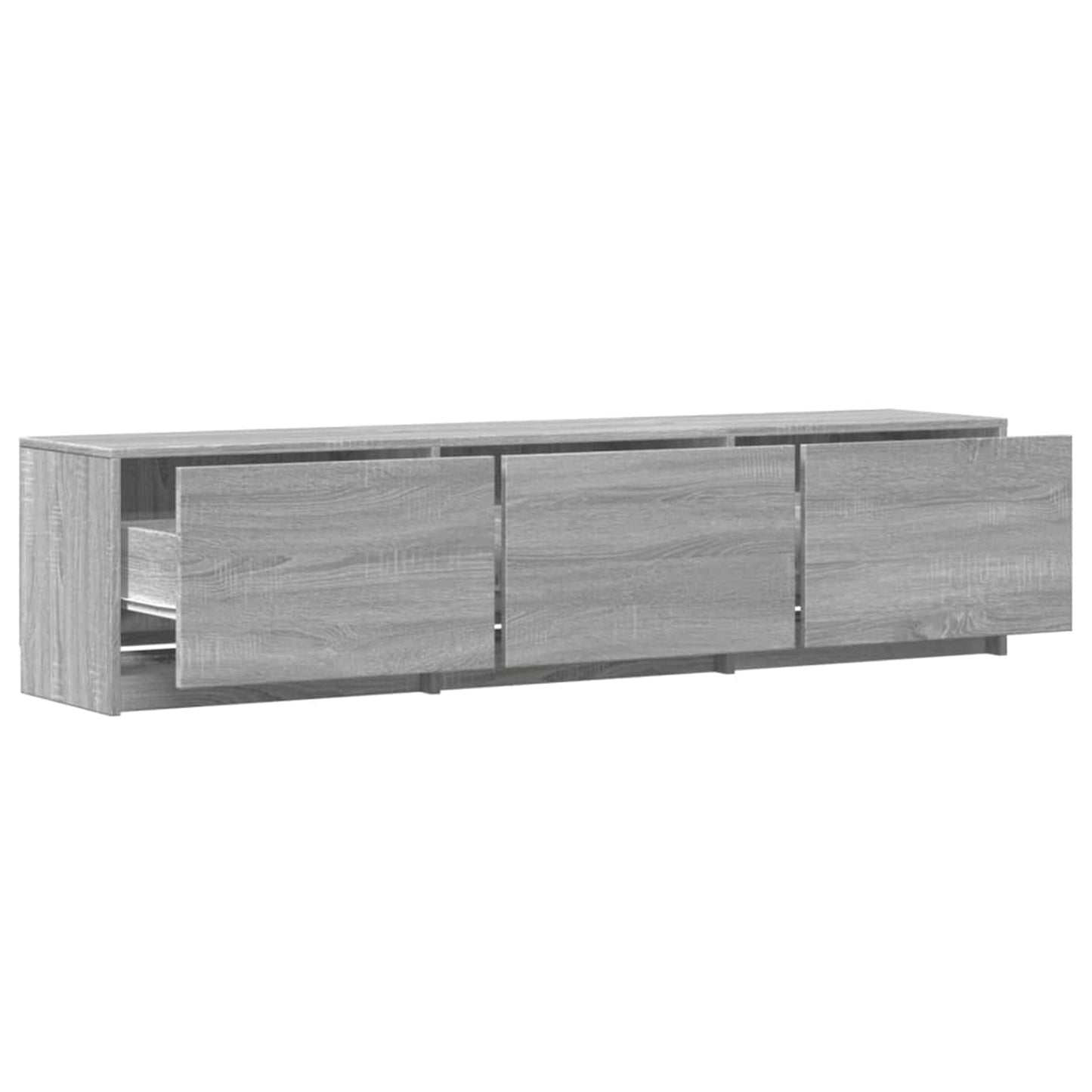 vidaXL Ντουλάπι TV Γκρίζο Σονομα 165 x 34 x 40 εκ. Επεξεργασμένο ξύλο