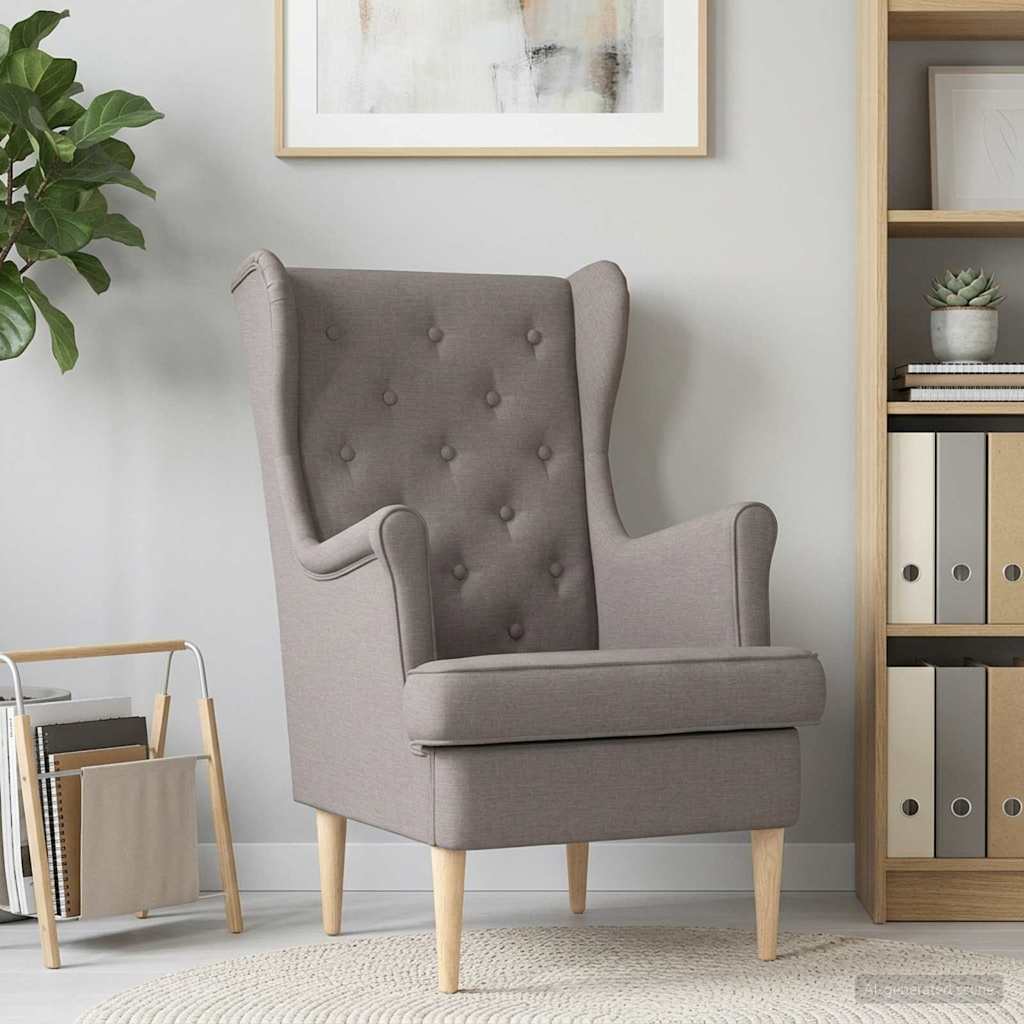 vidaXL Πολυθρόνα Taupe Ύφασμα