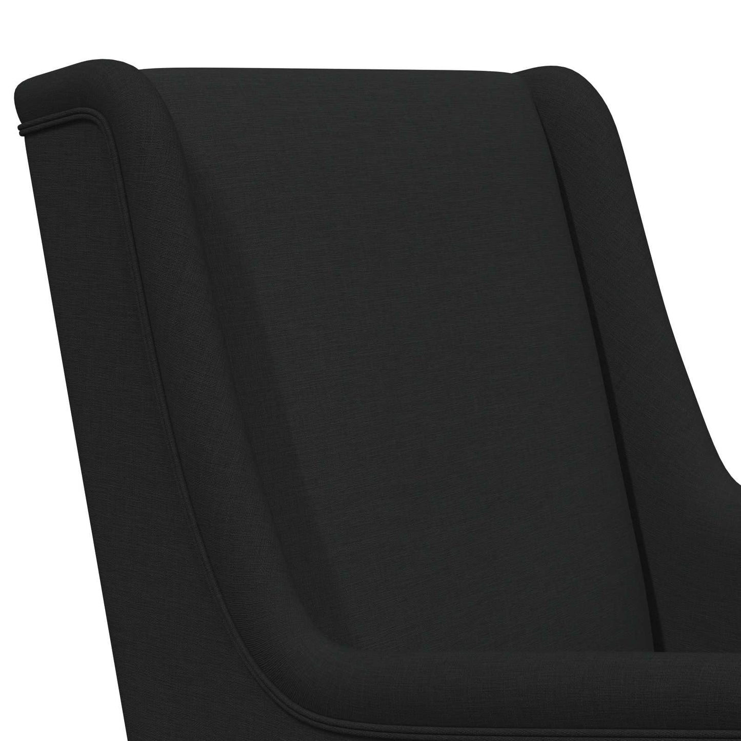 vidaXL Κουνιστή καρέκλα Μαύρο 62 x 80 x 85 εκ ύφασμα
