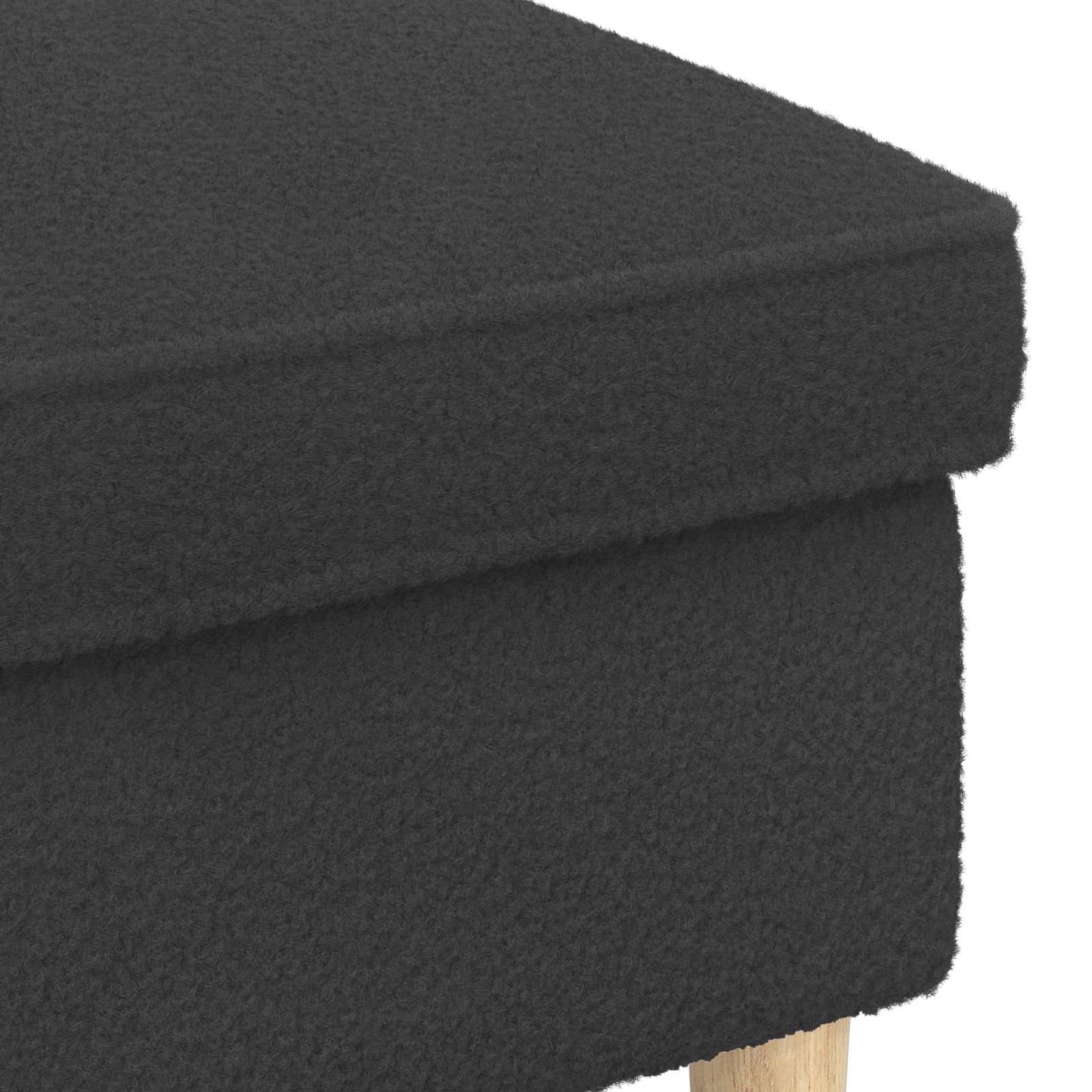vidaXL Πολυθρόνα Ποδιών Σκούρο Γκρι 55 x 35 x 41 εκ Μπουκλέ
