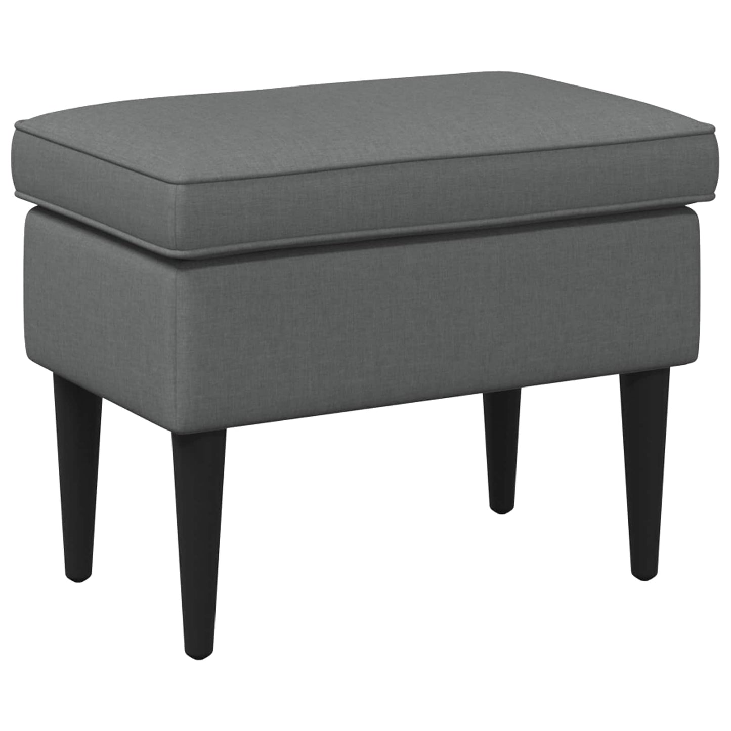 vidaXL Πολυθρόνα Ποδιών Σκούρο Γκρι 55 x 35 x 41 εκ Ύφασμα