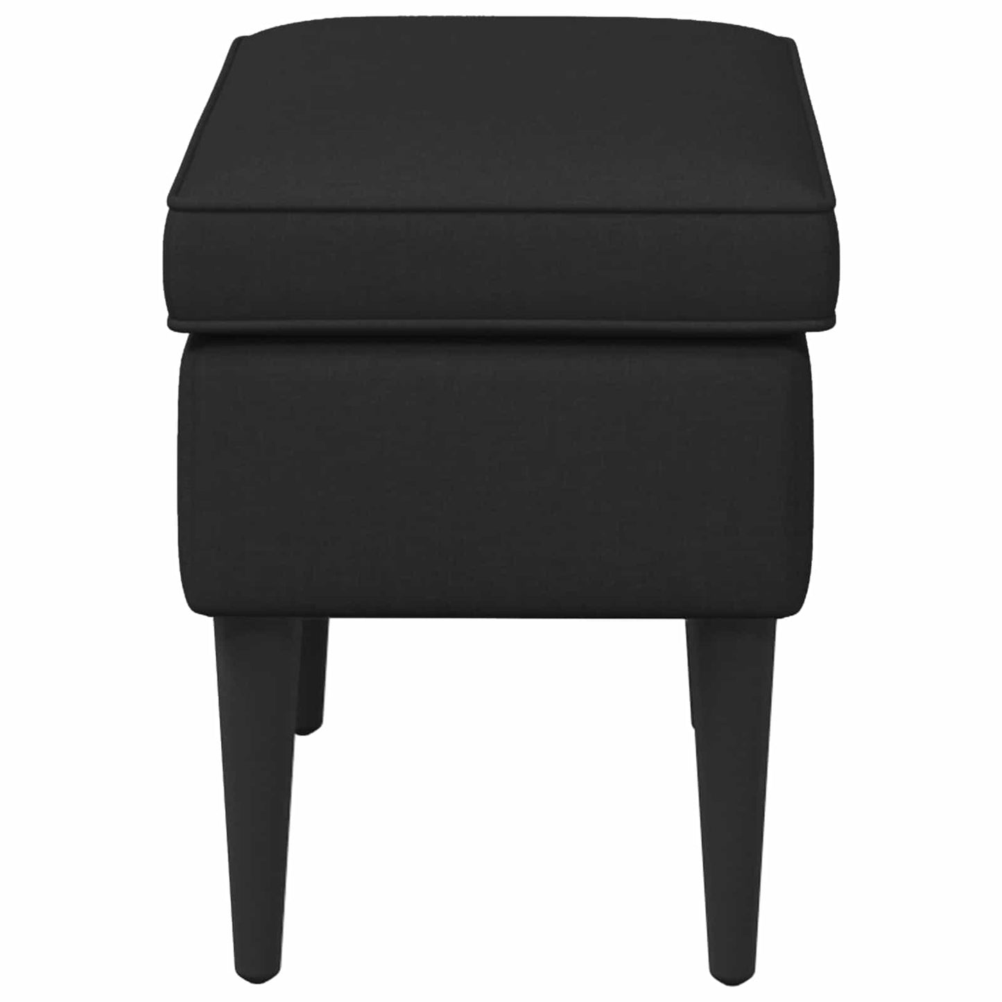 vidaXL Πολυθρόνα Ποδιών Μαύρο 55 x 35 x 41 εκ Ύφασμα