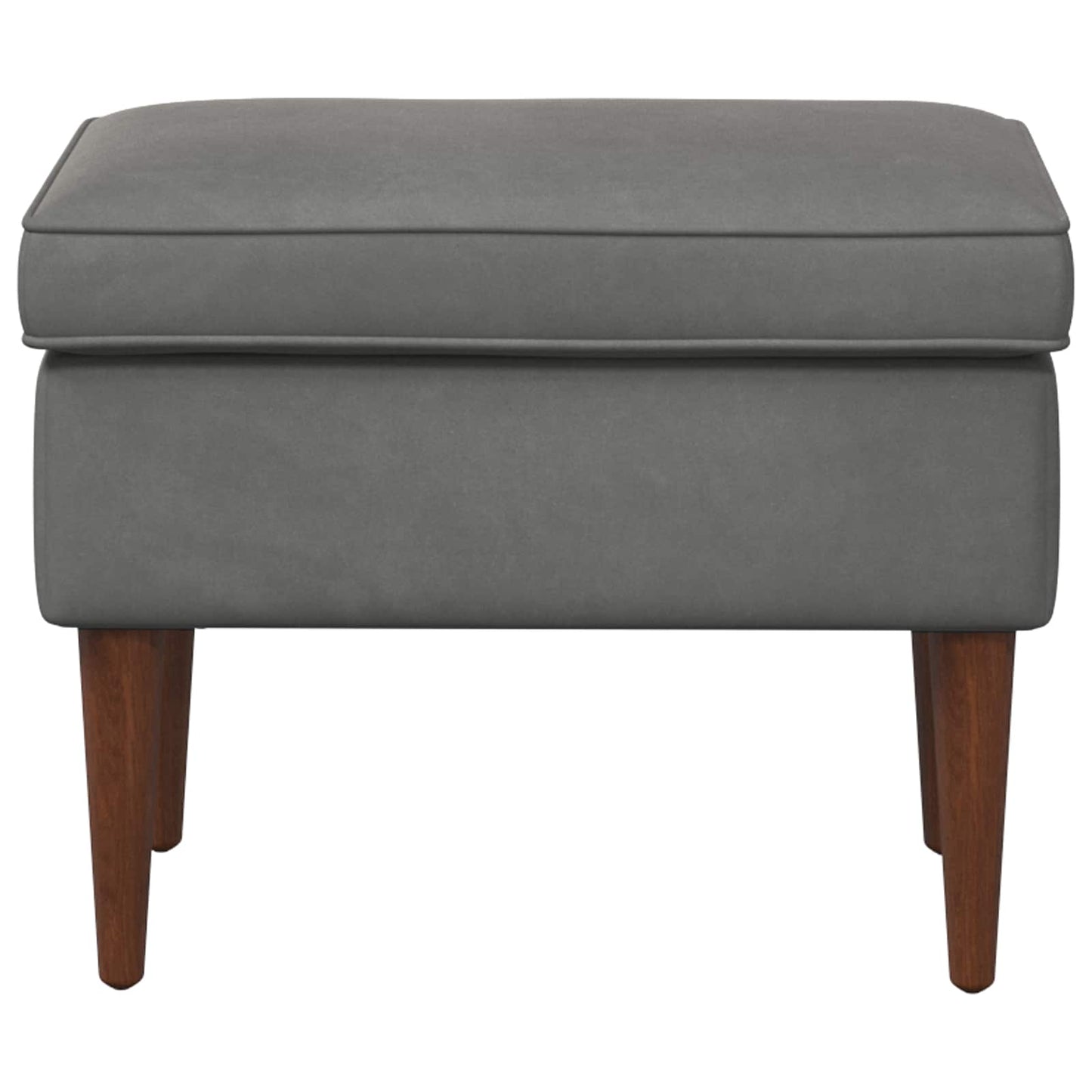 vidaXL Πολυθρόνα Ποδιών Σκούρο Γκρι 55 x 35 x 41 εκ Βελούδο