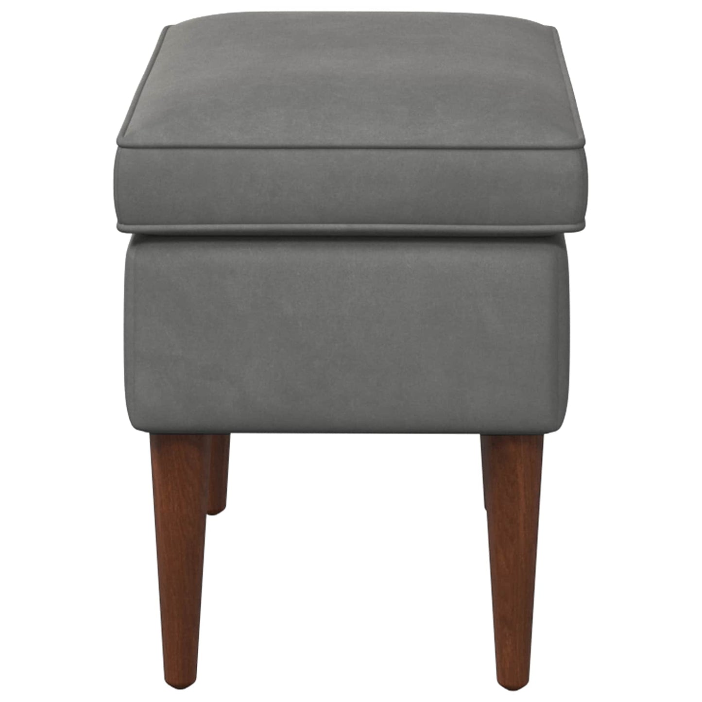 vidaXL Πολυθρόνα Ποδιών Σκούρο Γκρι 55 x 35 x 41 εκ Βελούδο