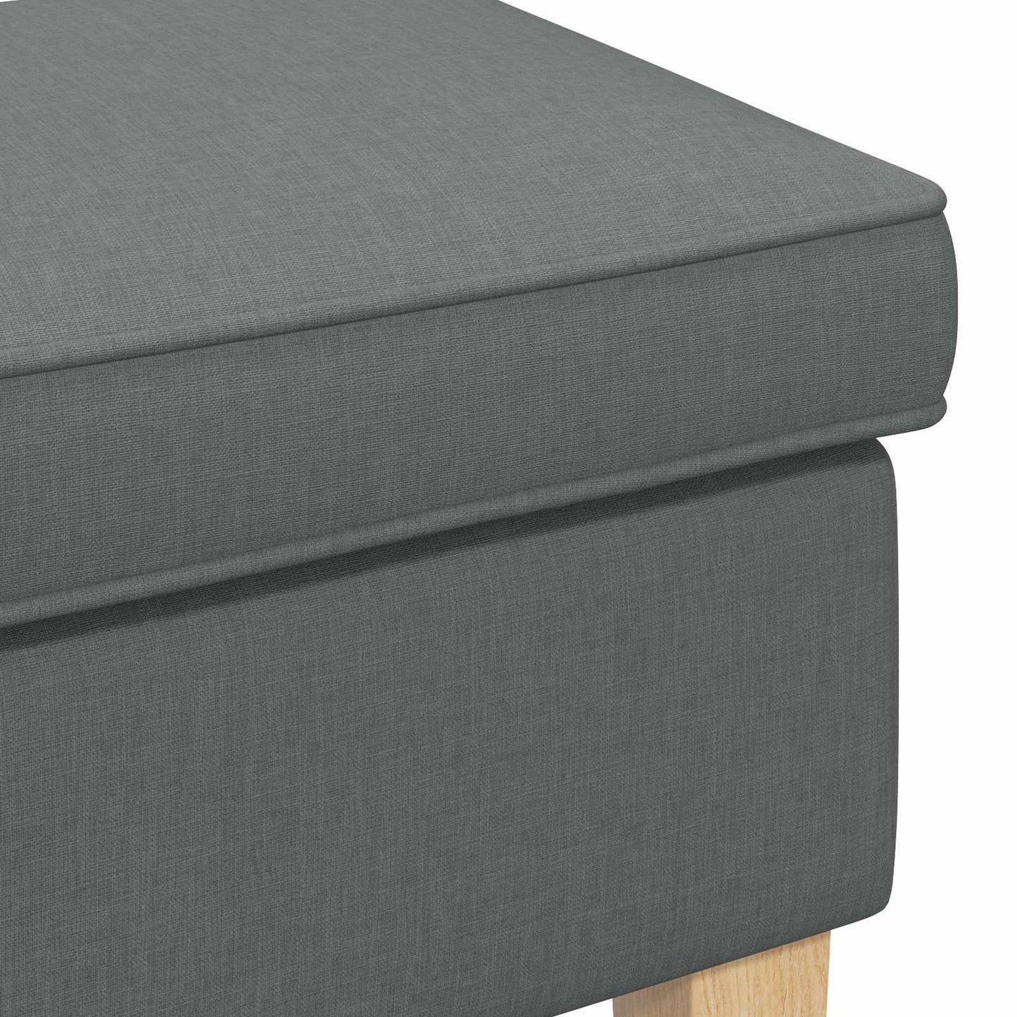 vidaXL Πολυθρόνα Ποδιών Σκούρο Γκρι 55 x 35 x 41 εκ Ύφασμα