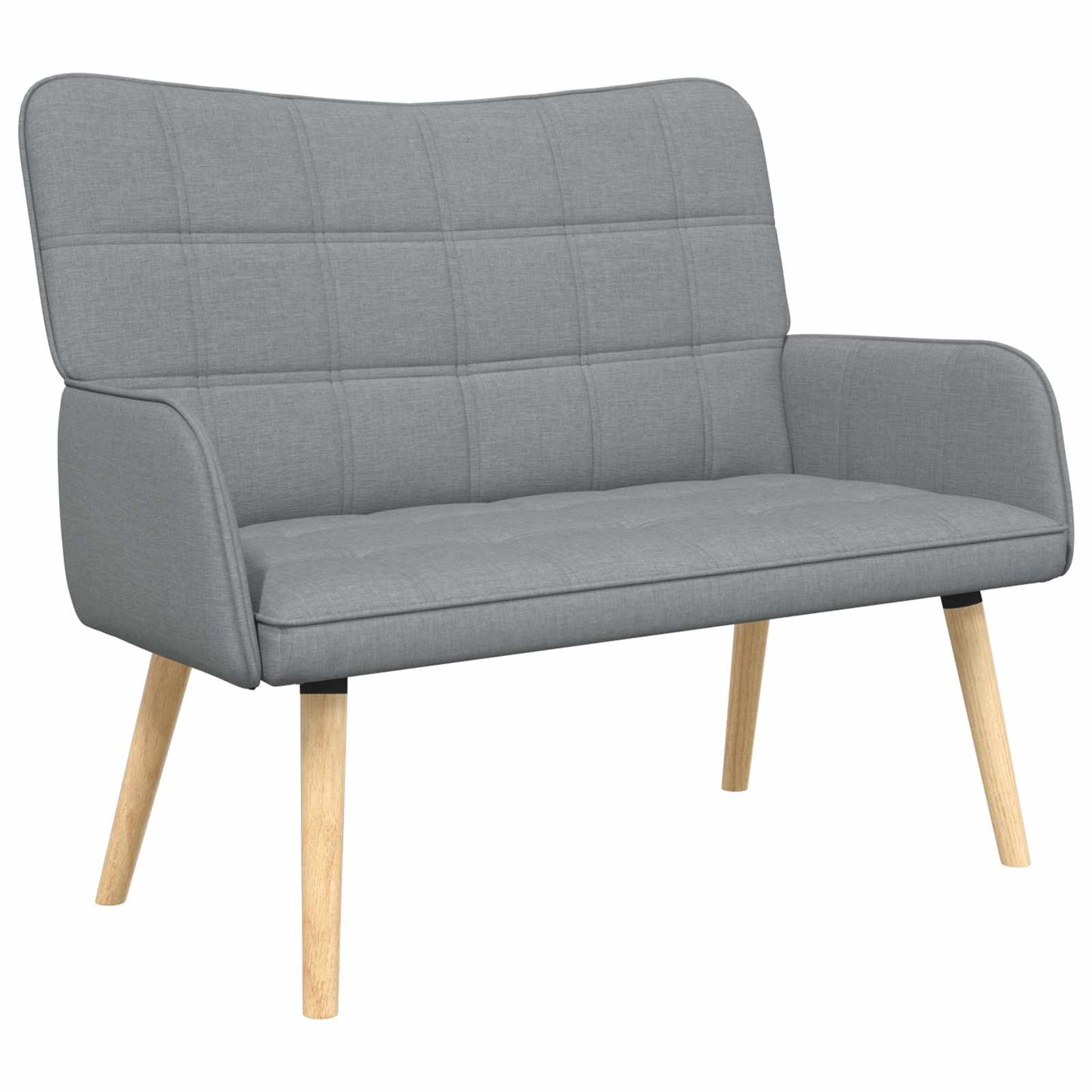 vidaXL Διθέσιος Καναπές Ανοιχτό γκρι 115 x 61 x 87 εκ. ύφασμα