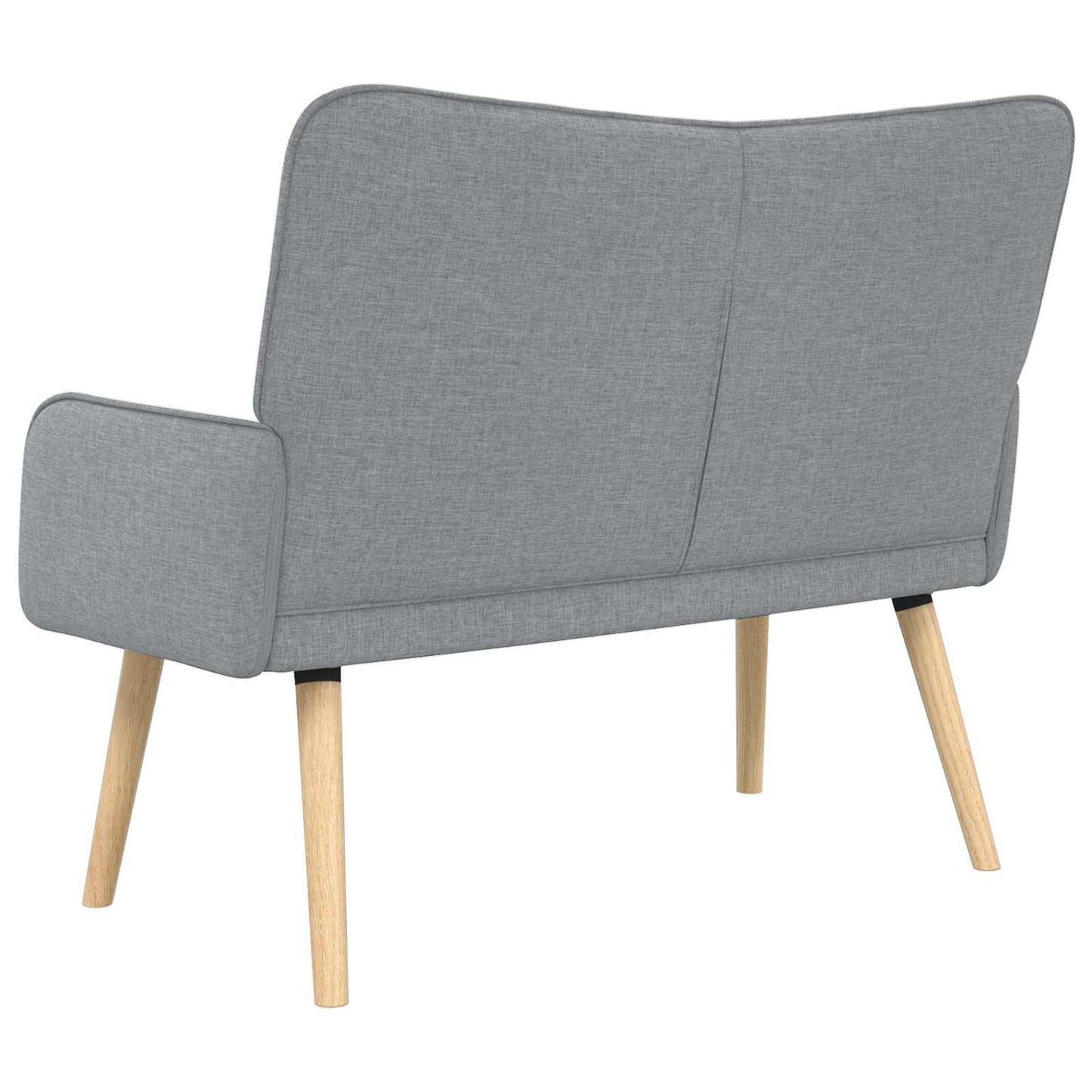 vidaXL Διθέσιος Καναπές Ανοιχτό γκρι 115 x 61 x 87 εκ. ύφασμα