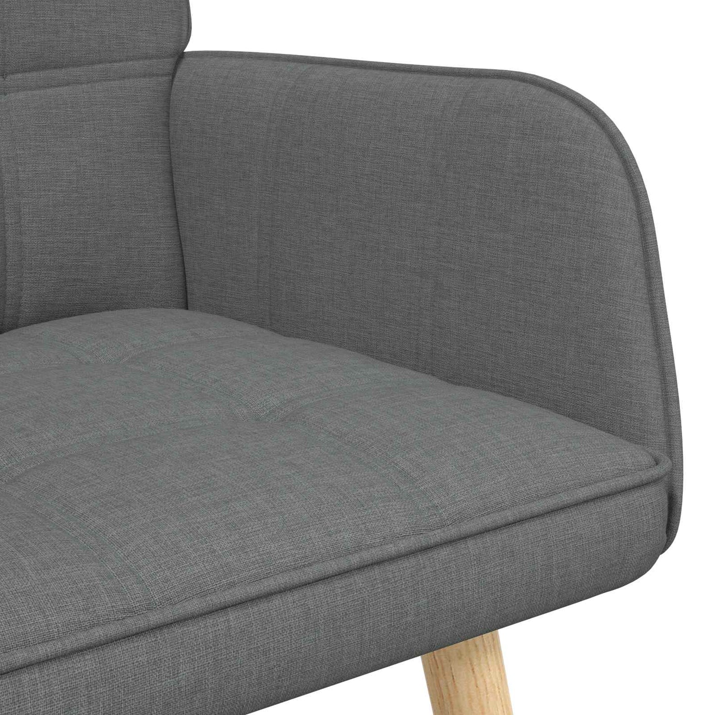 vidaXL Διθέσιος Καναπές Σκούρο Γκρι 115 x 61 x 87 εκ. ύφασμα