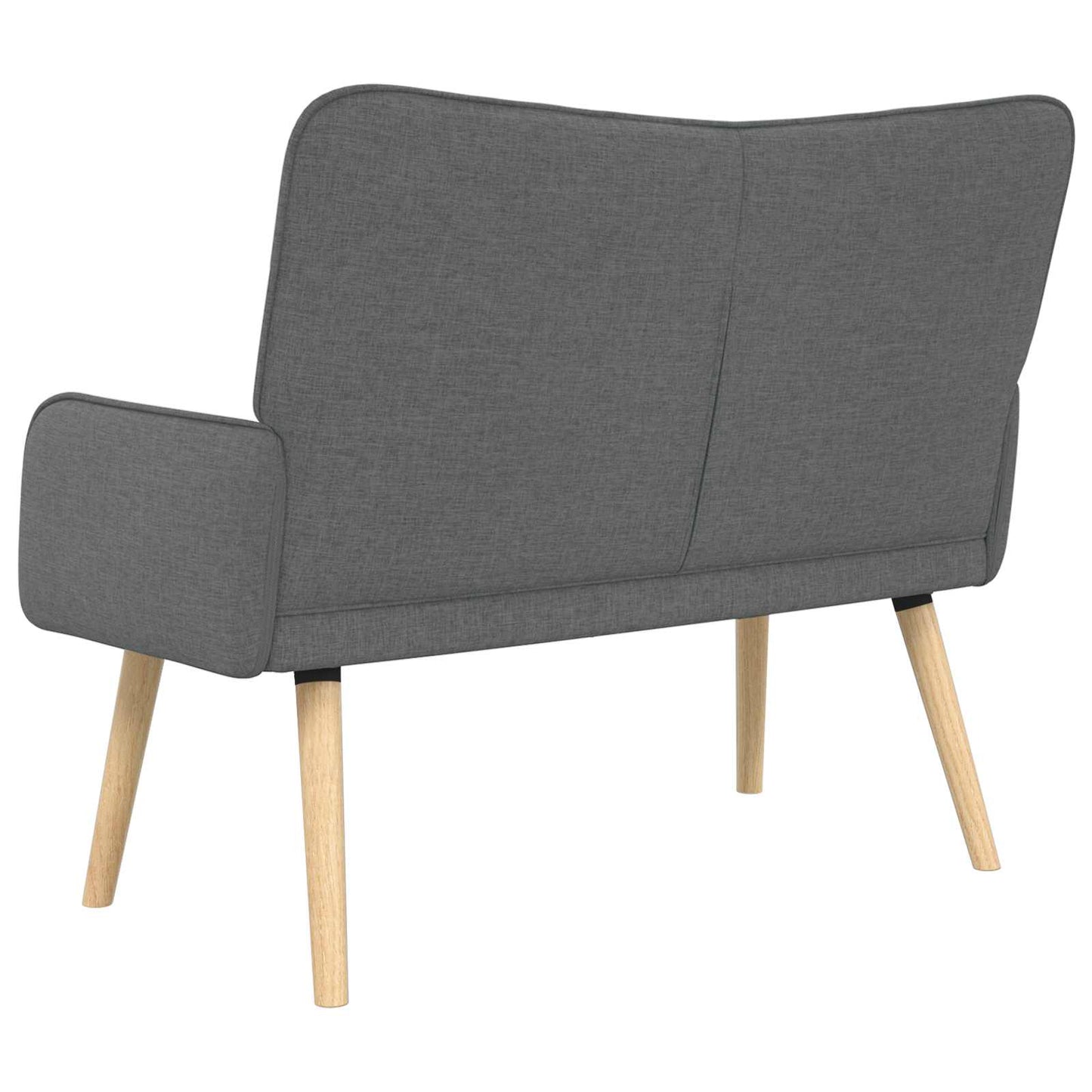 vidaXL Διθέσιος Καναπές Σκούρο Γκρι 115 x 61 x 87 εκ. ύφασμα