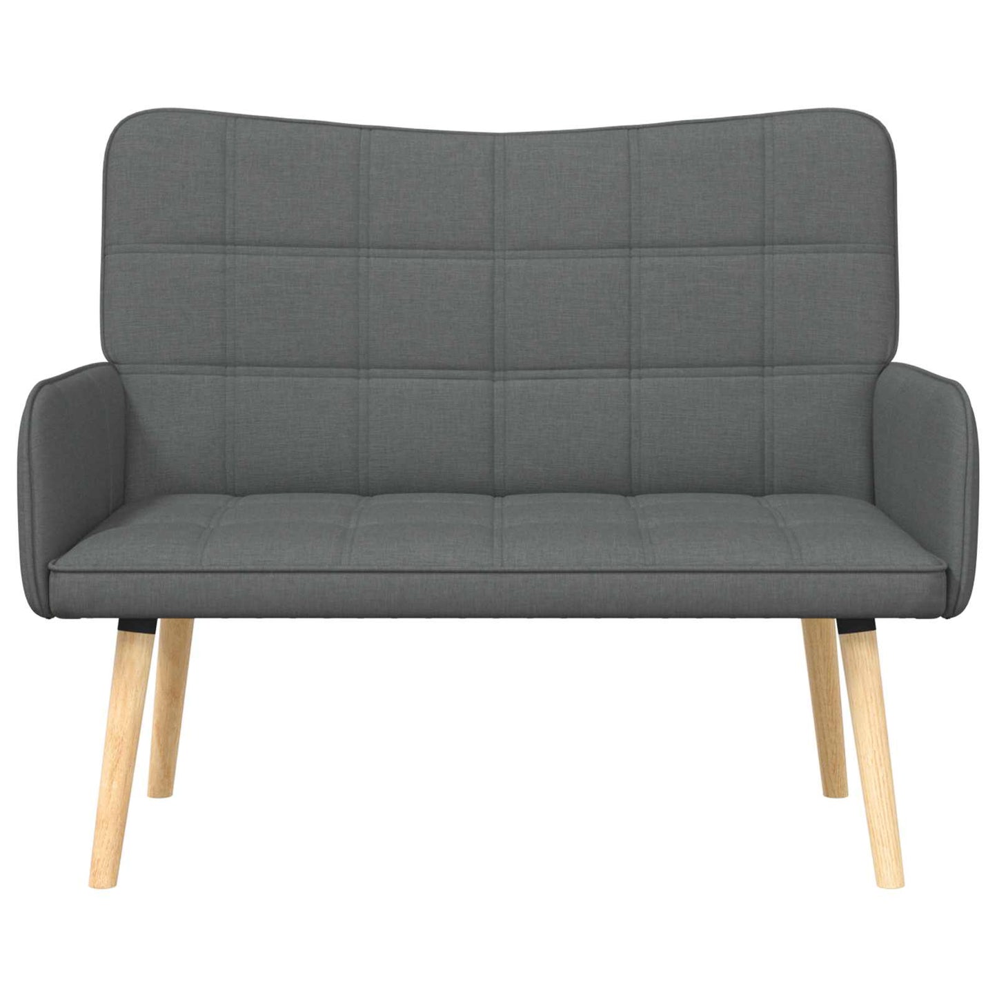 vidaXL Διθέσιος Καναπές Σκούρο Γκρι 115 x 61 x 87 εκ. ύφασμα