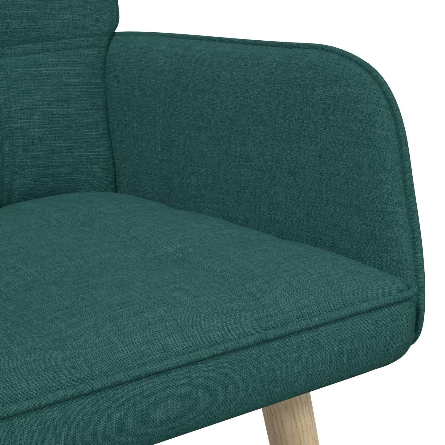 vidaXL Καναπές 2 ατόμων Σκούρο Πράσινο 115 x 61 x 87 εκ. Ύφασμα