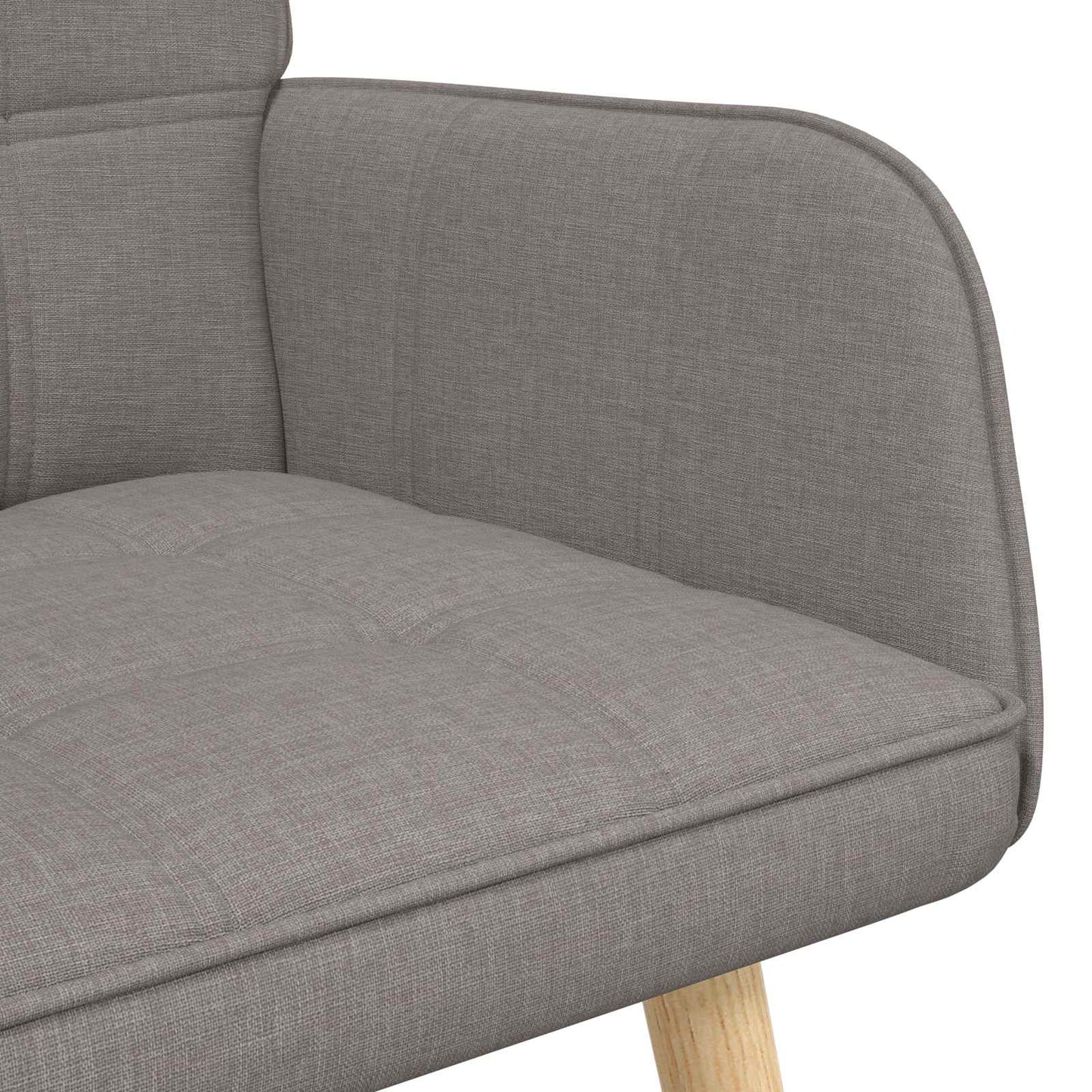 vidaXL Διθέσιος Καναπές Taupe 115 x 61 x 87 εκ. ύφασμα
