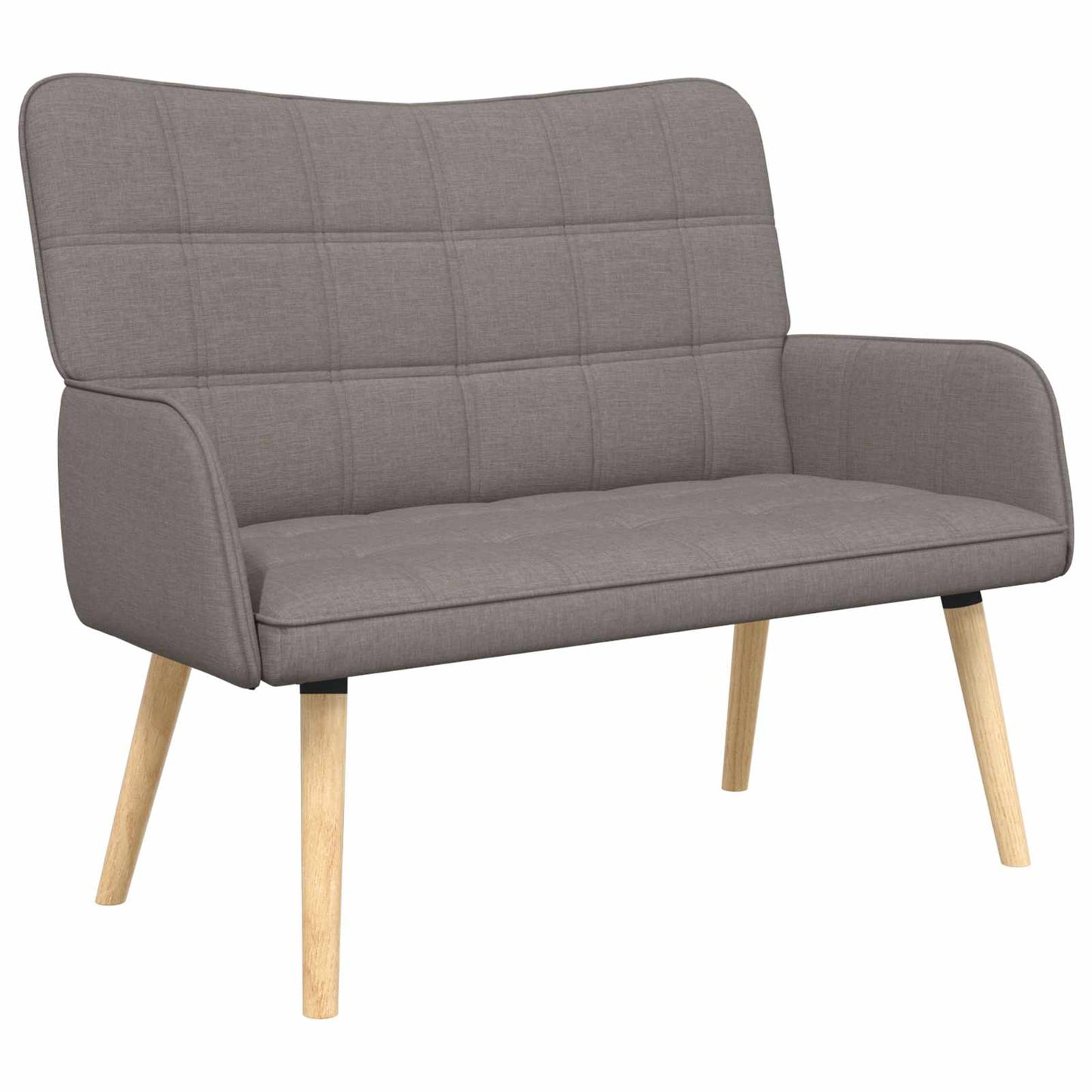 vidaXL Διθέσιος Καναπές Taupe 115 x 61 x 87 εκ. ύφασμα