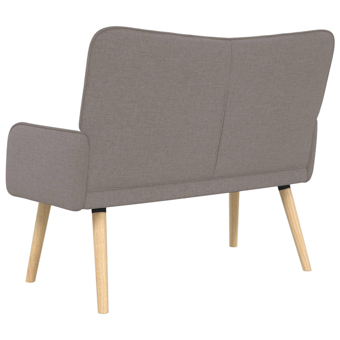 vidaXL Διθέσιος Καναπές Taupe 115 x 61 x 87 εκ. ύφασμα