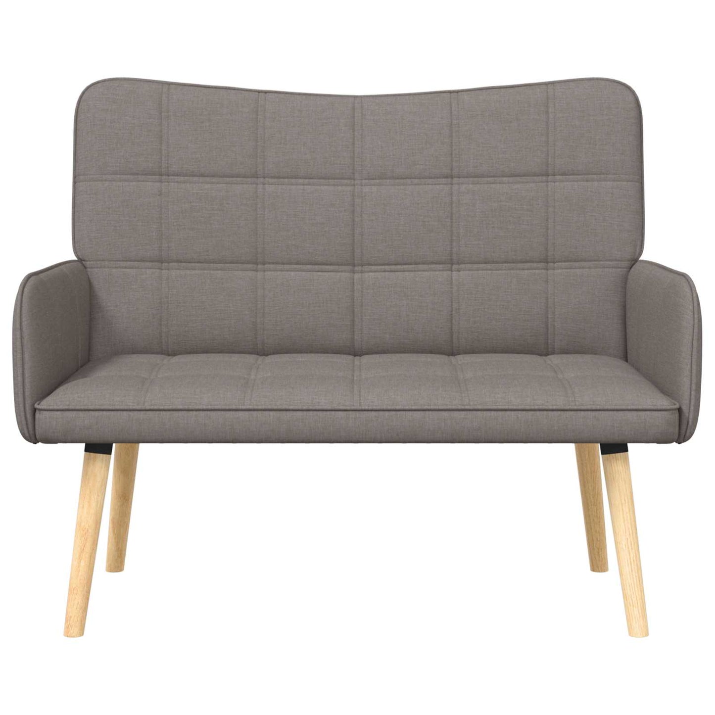 vidaXL Διθέσιος Καναπές Taupe 115 x 61 x 87 εκ. ύφασμα