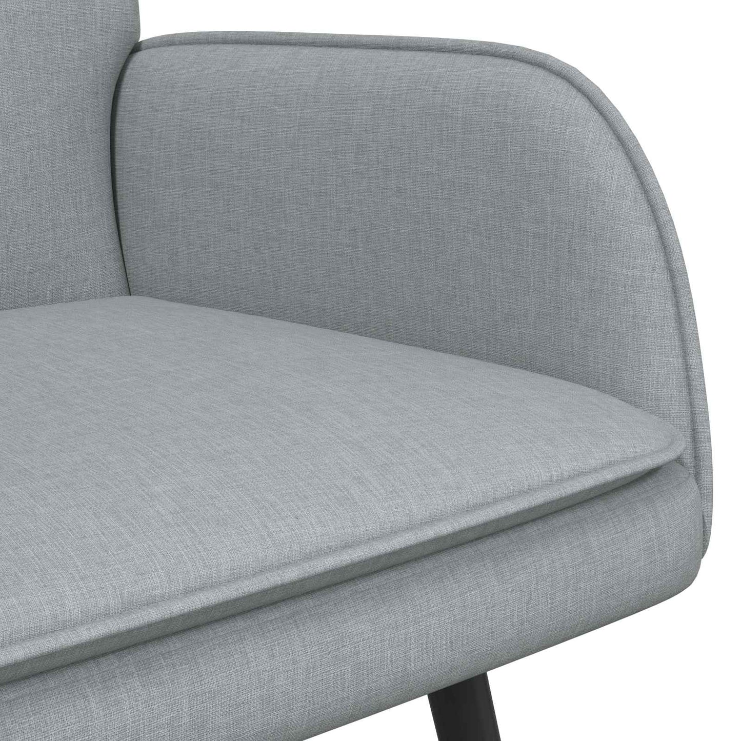 vidaXL Καναπές 2 ατόμων Ανοιχτό γκρι 115 x 61 x 87 εκ. Ύφασμα