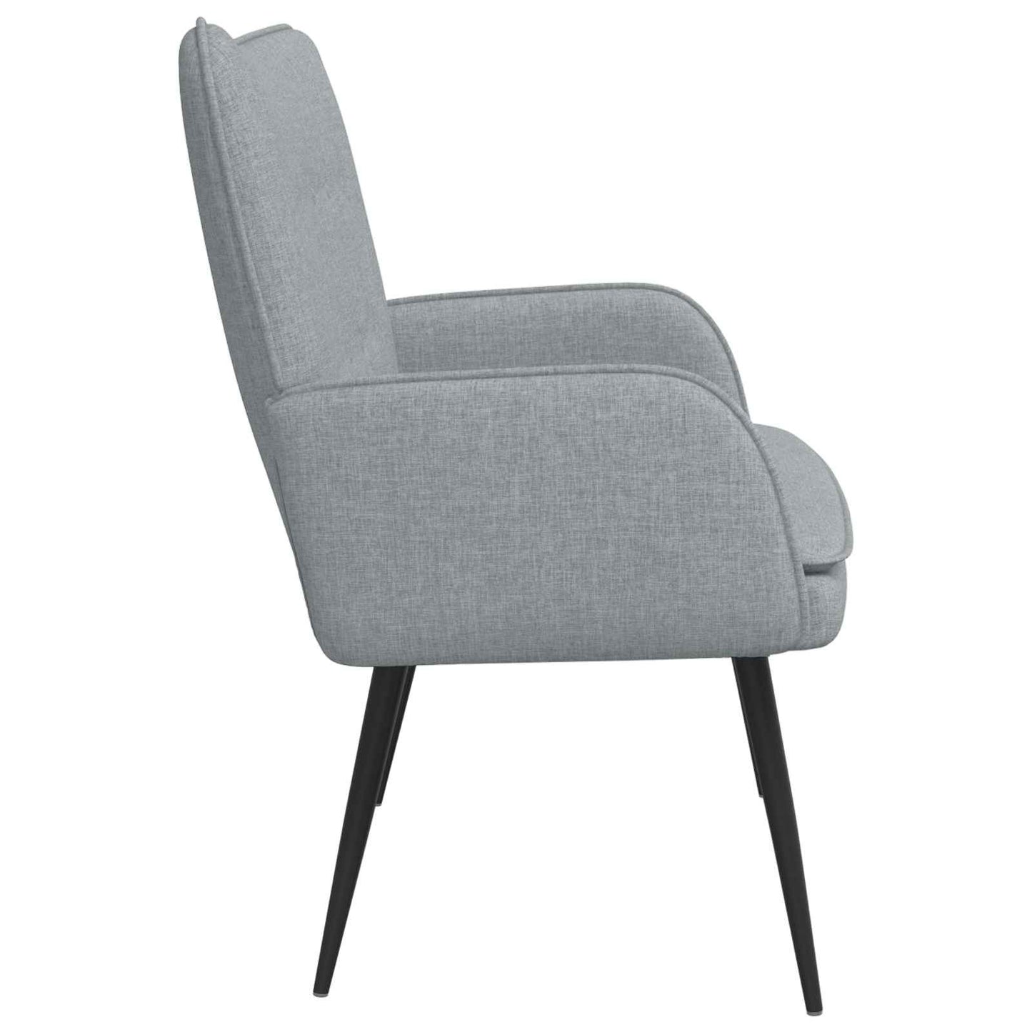 vidaXL Καναπές 2 ατόμων Ανοιχτό γκρι 115 x 61 x 87 εκ. Ύφασμα