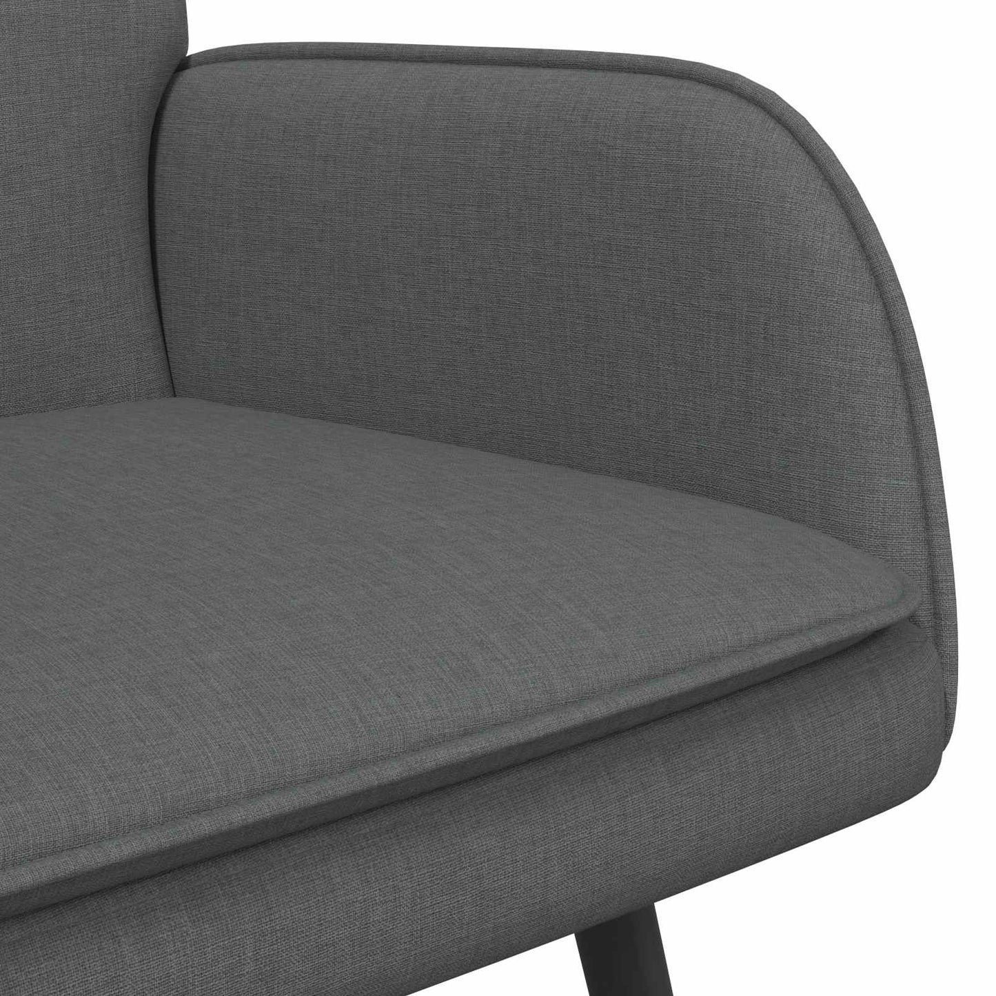 vidaXL Καναπές 2 ατόμων Σκούρο Γκρι 115 x 61 x 87 εκ. Ύφασμα