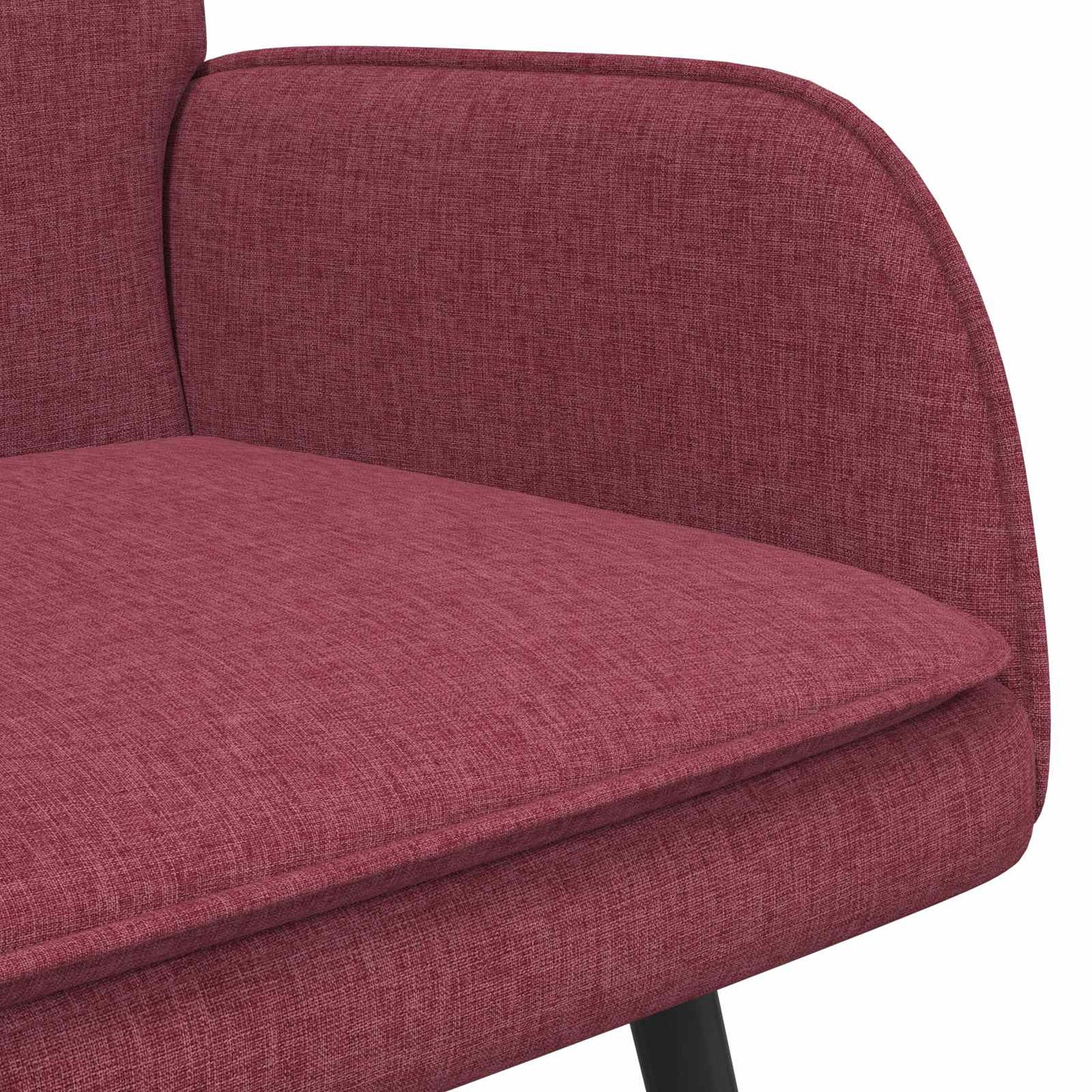 vidaXL Καναπές 2 ατόμων Μπορντό 115 x 61 x 87 εκ. Ύφασμα