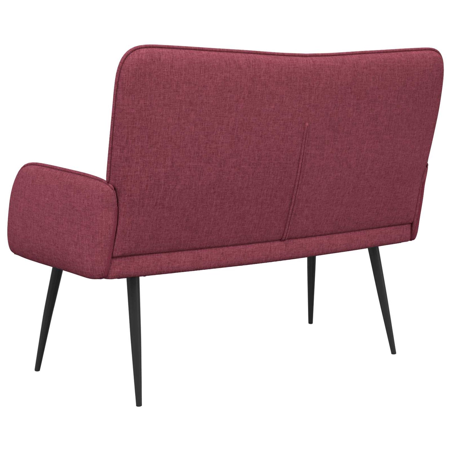 vidaXL Καναπές 2 ατόμων Μπορντό 115 x 61 x 87 εκ. Ύφασμα