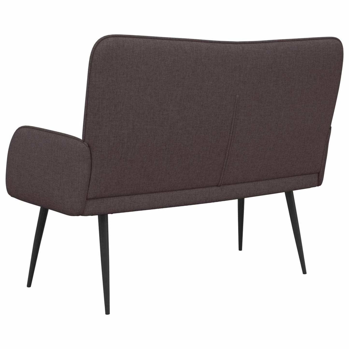 vidaXL Καναπές 2 ατόμων Σκούρο Καφέ 115 x 61 x 87 εκ. Ύφασμα