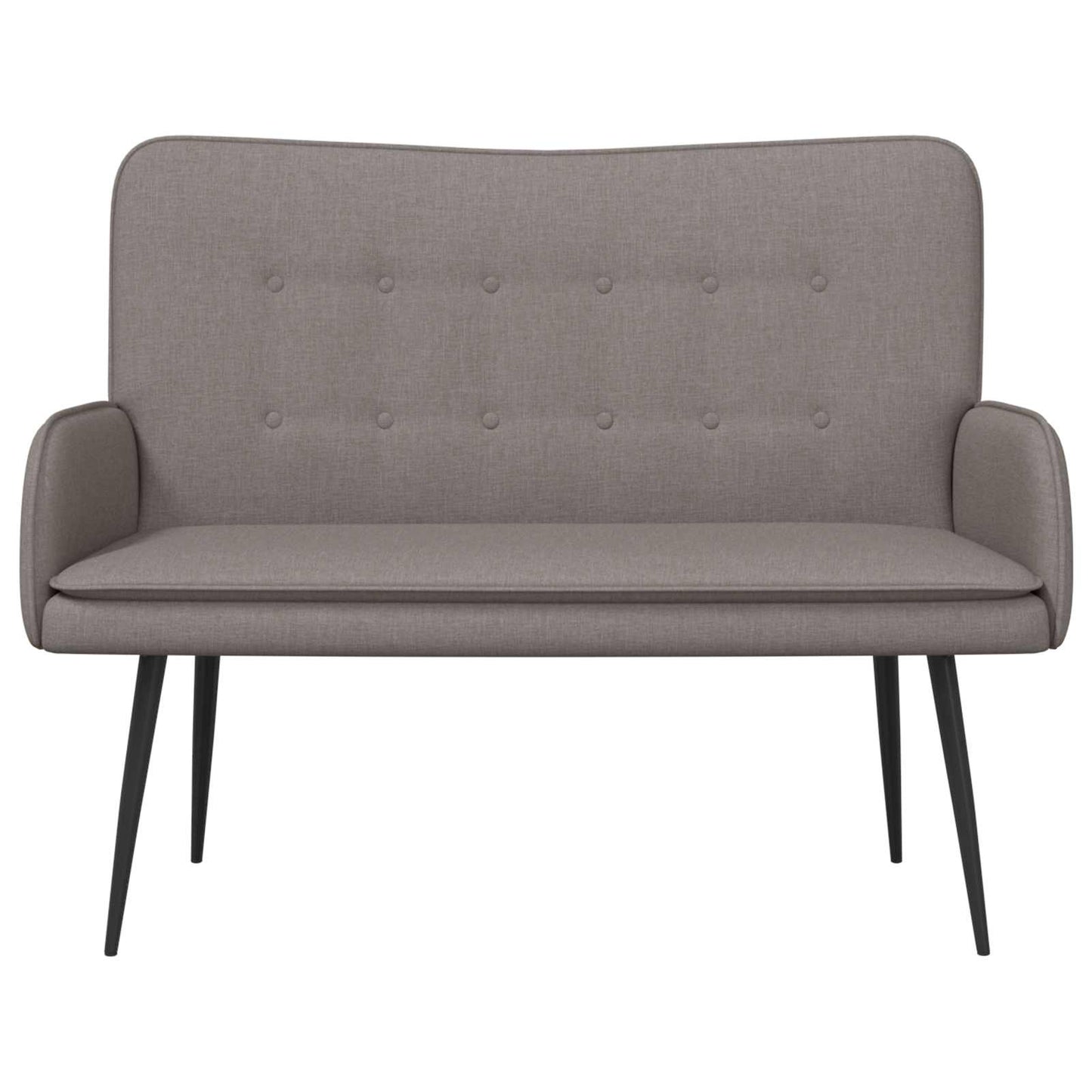 vidaXL Καναπές 2 ατόμων Taupe 115 x 61 x 87 εκ. Ύφασμα