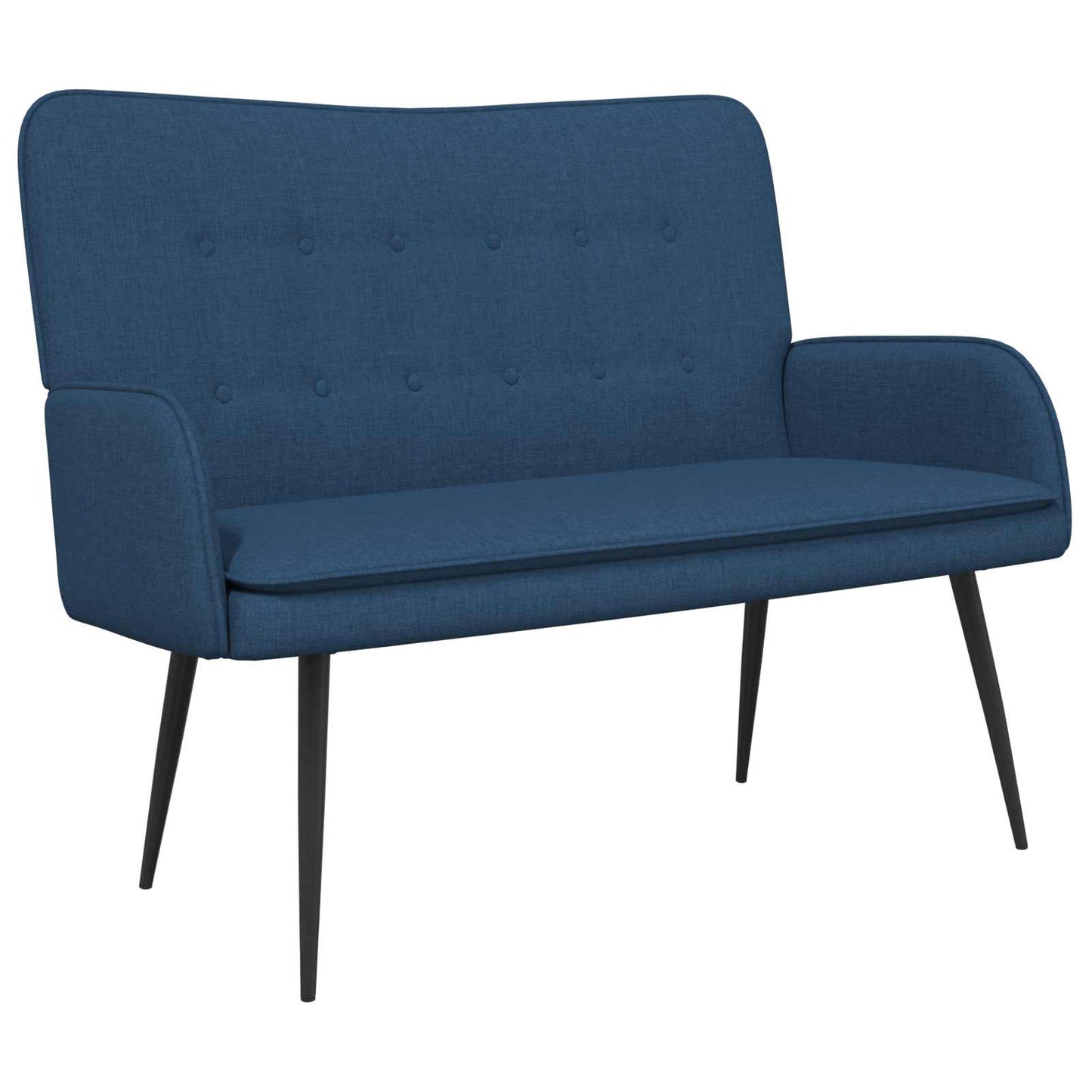 vidaXL Καναπές 2 ατόμων Μπλε 115 x 61 x 87 εκ. Ύφασμα