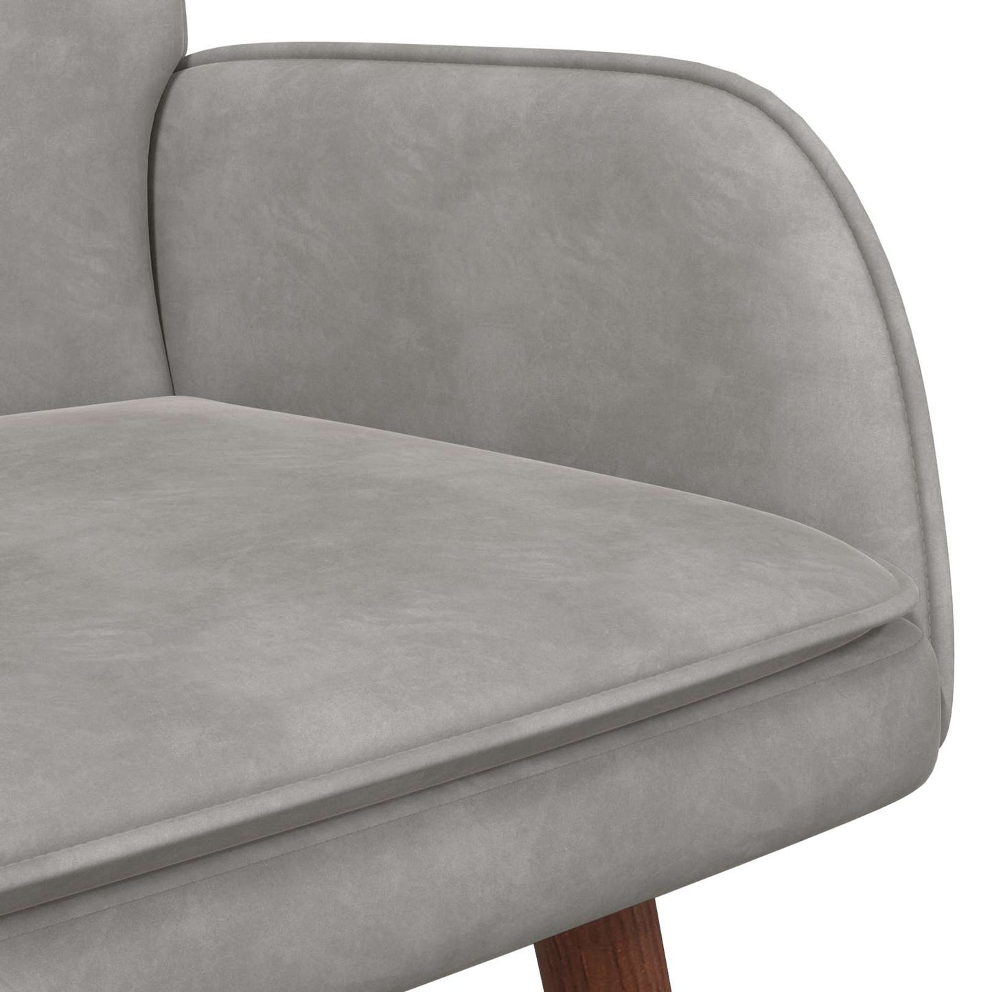 vidaXL Διθέσιος Καναπές Ανοιχτό γκρι 115 x 61 x 87 εκ. Βελούδο
