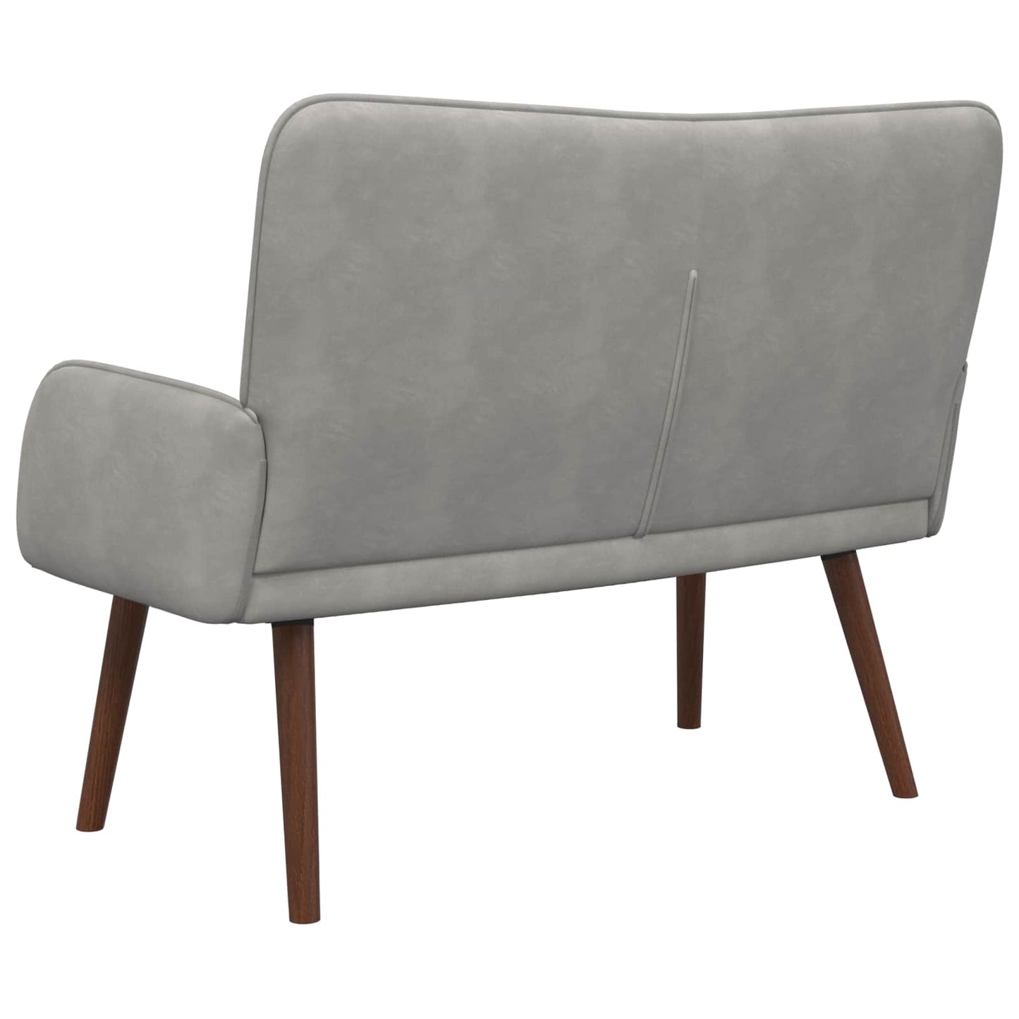 vidaXL Διθέσιος Καναπές Ανοιχτό γκρι 115 x 61 x 87 εκ. Βελούδο