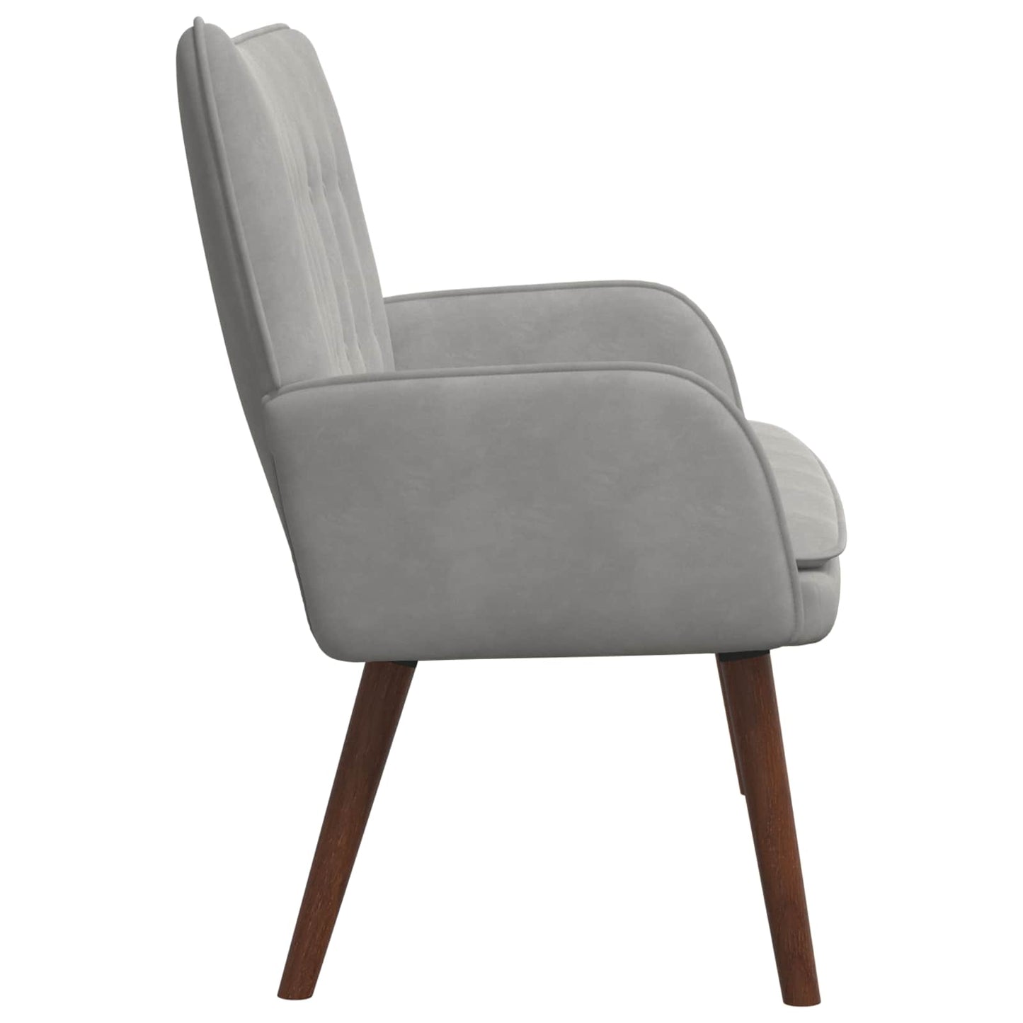 vidaXL Διθέσιος Καναπές Ανοιχτό γκρι 115 x 61 x 87 εκ. Βελούδο