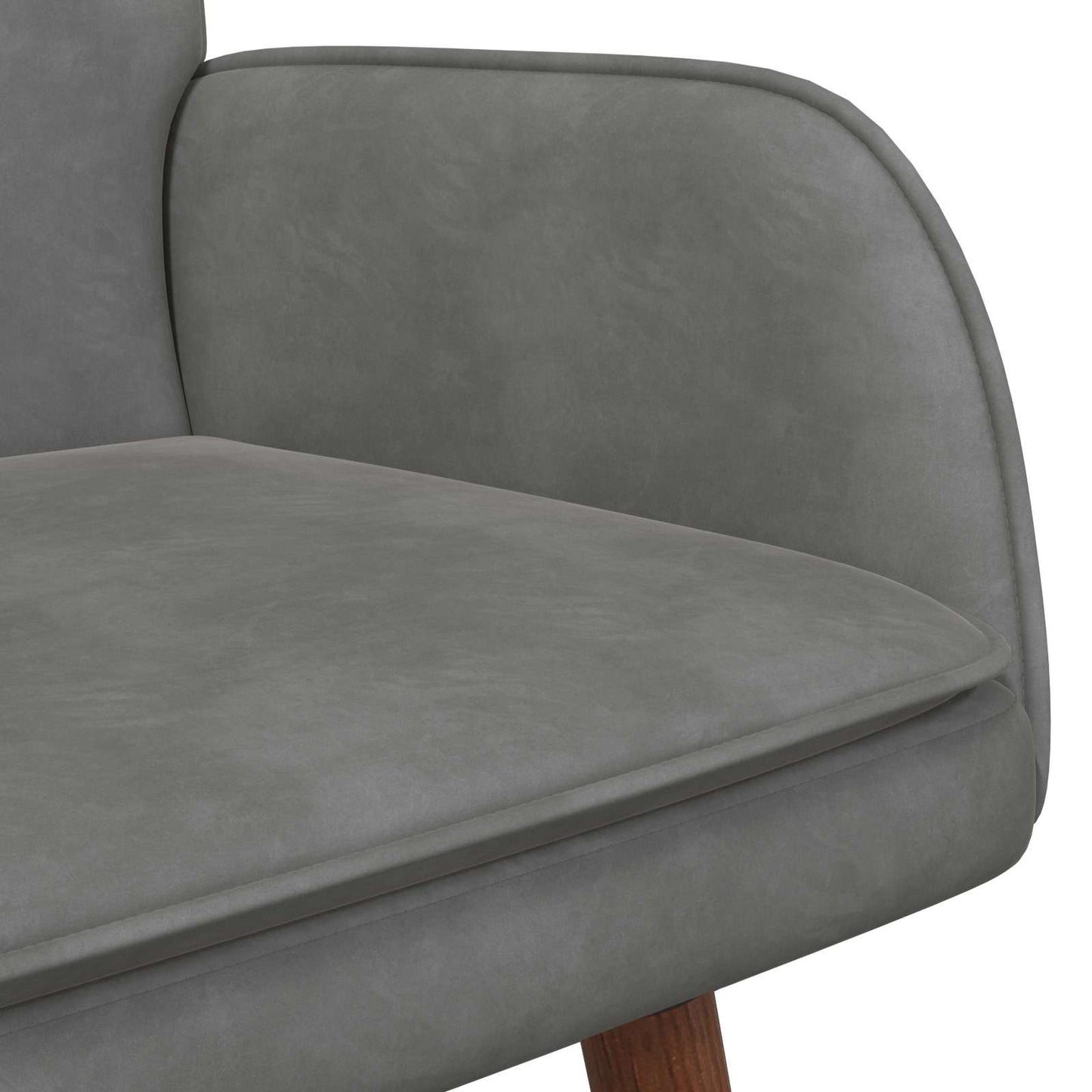 vidaXL Διθέσιος Καναπές Σκούρο Γκρι 115 x 61 x 87 εκ. Βελούδο