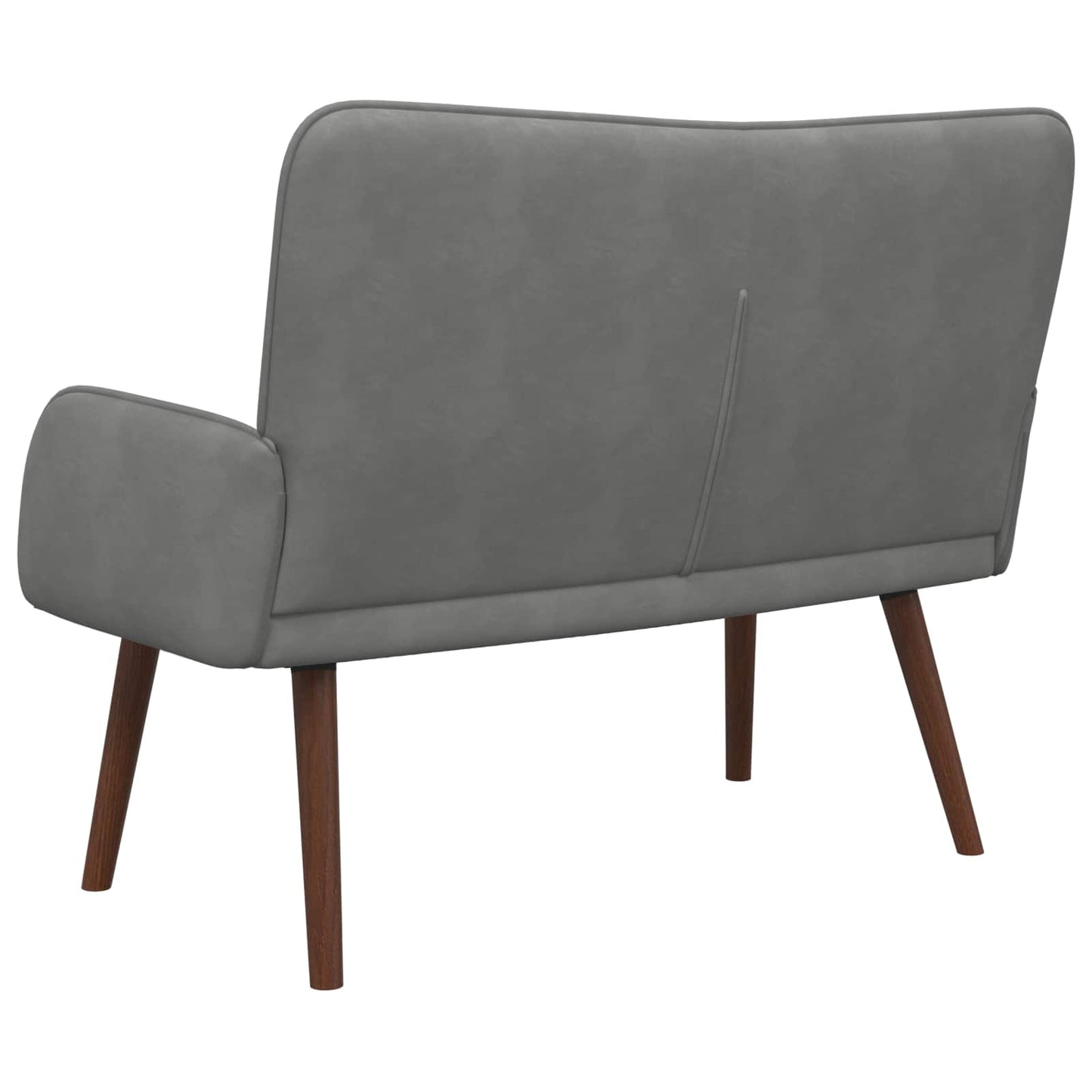 vidaXL Διθέσιος Καναπές Σκούρο Γκρι 115 x 61 x 87 εκ. Βελούδο