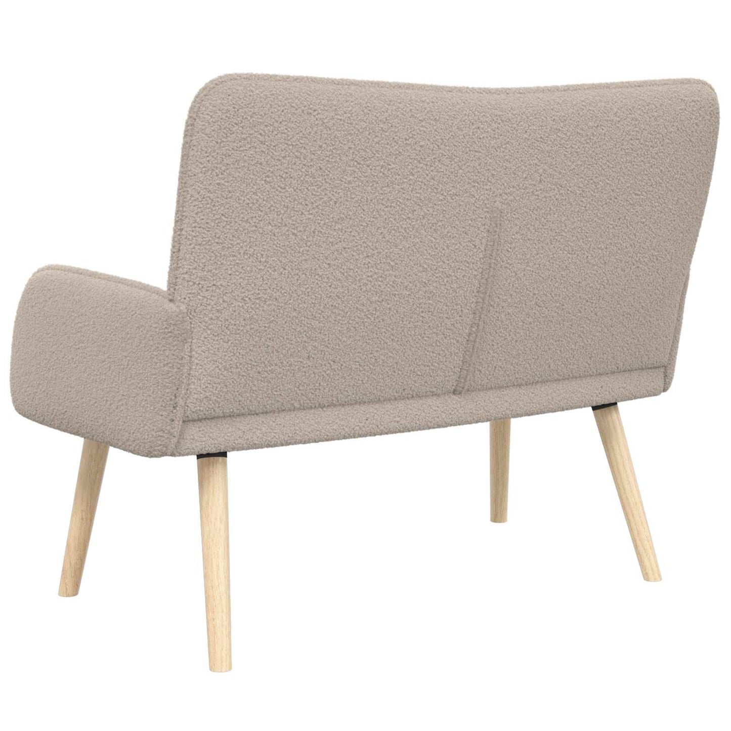 vidaXL Καναπές 2 ατόμων Ανοιχτό γκρι 115 x 61 x 87 εκ. Μπουκλέ
