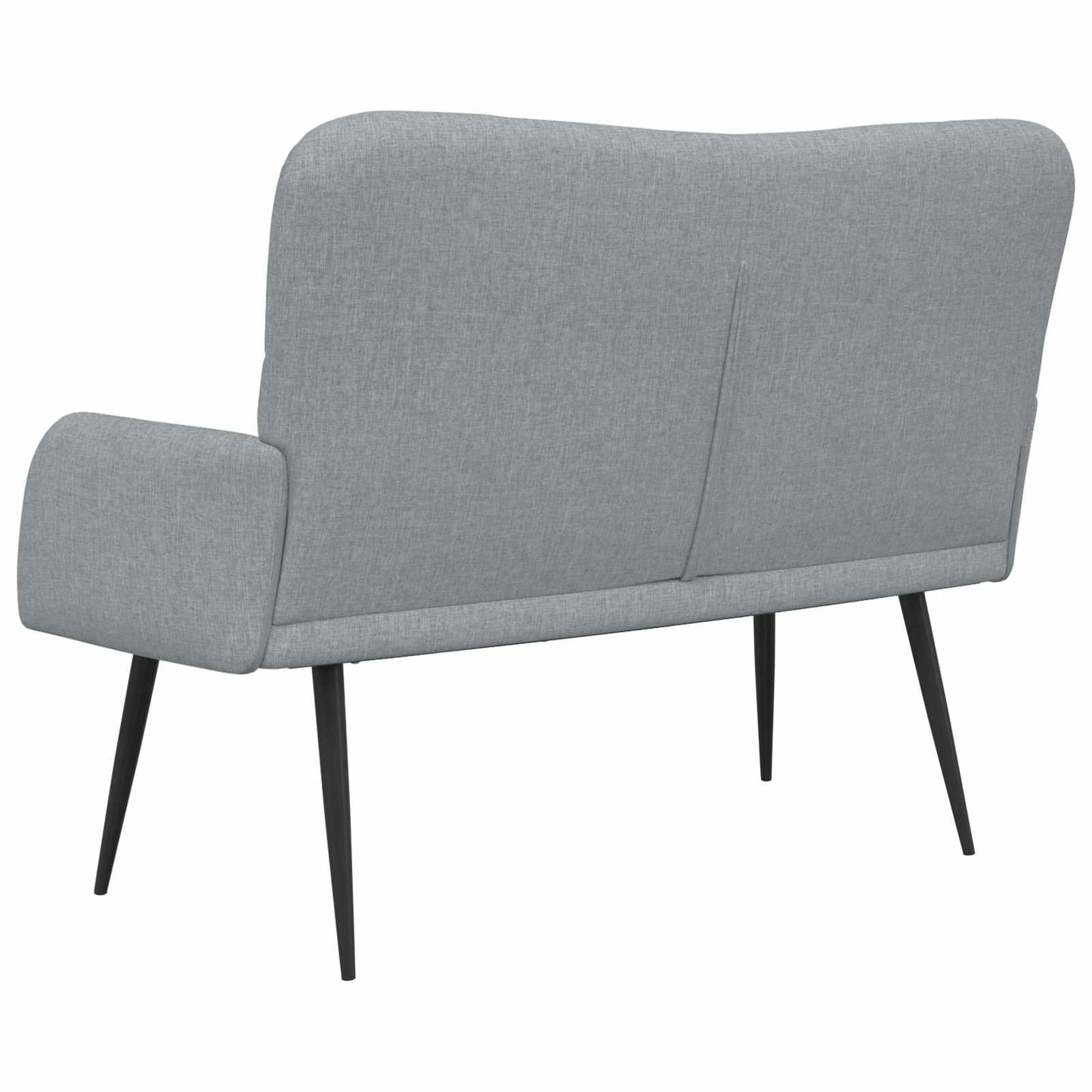 vidaXL Διθέσιος Καναπές Ανοιχτό γκρι 115 x 61 x 87 εκ. ύφασμα
