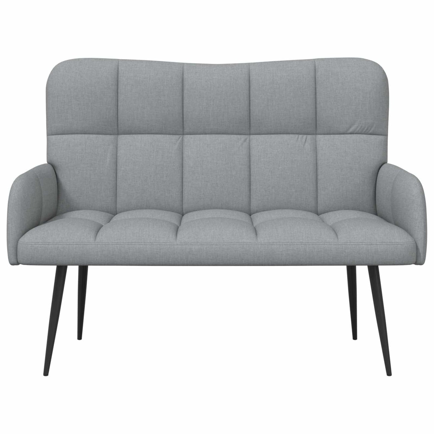 vidaXL Διθέσιος Καναπές Ανοιχτό γκρι 115 x 61 x 87 εκ. ύφασμα