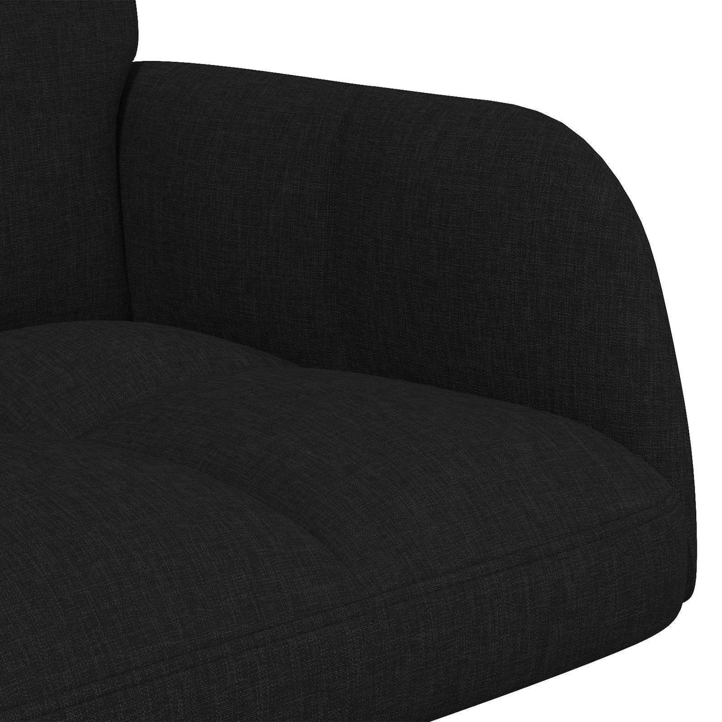 vidaXL Διθέσιος Καναπές Μαύρο 115 x 61 x 87 εκ. ύφασμα