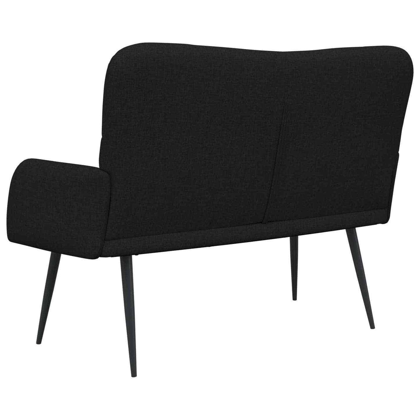 vidaXL Διθέσιος Καναπές Μαύρο 115 x 61 x 87 εκ. ύφασμα