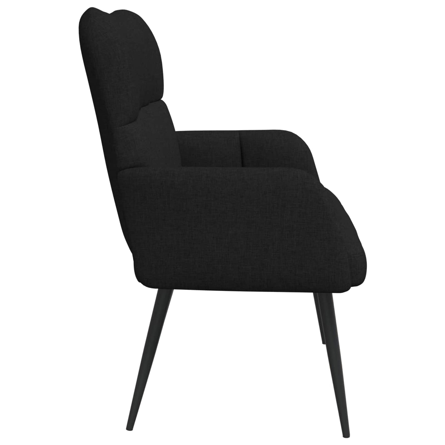 vidaXL Διθέσιος Καναπές Μαύρο 115 x 61 x 87 εκ. ύφασμα