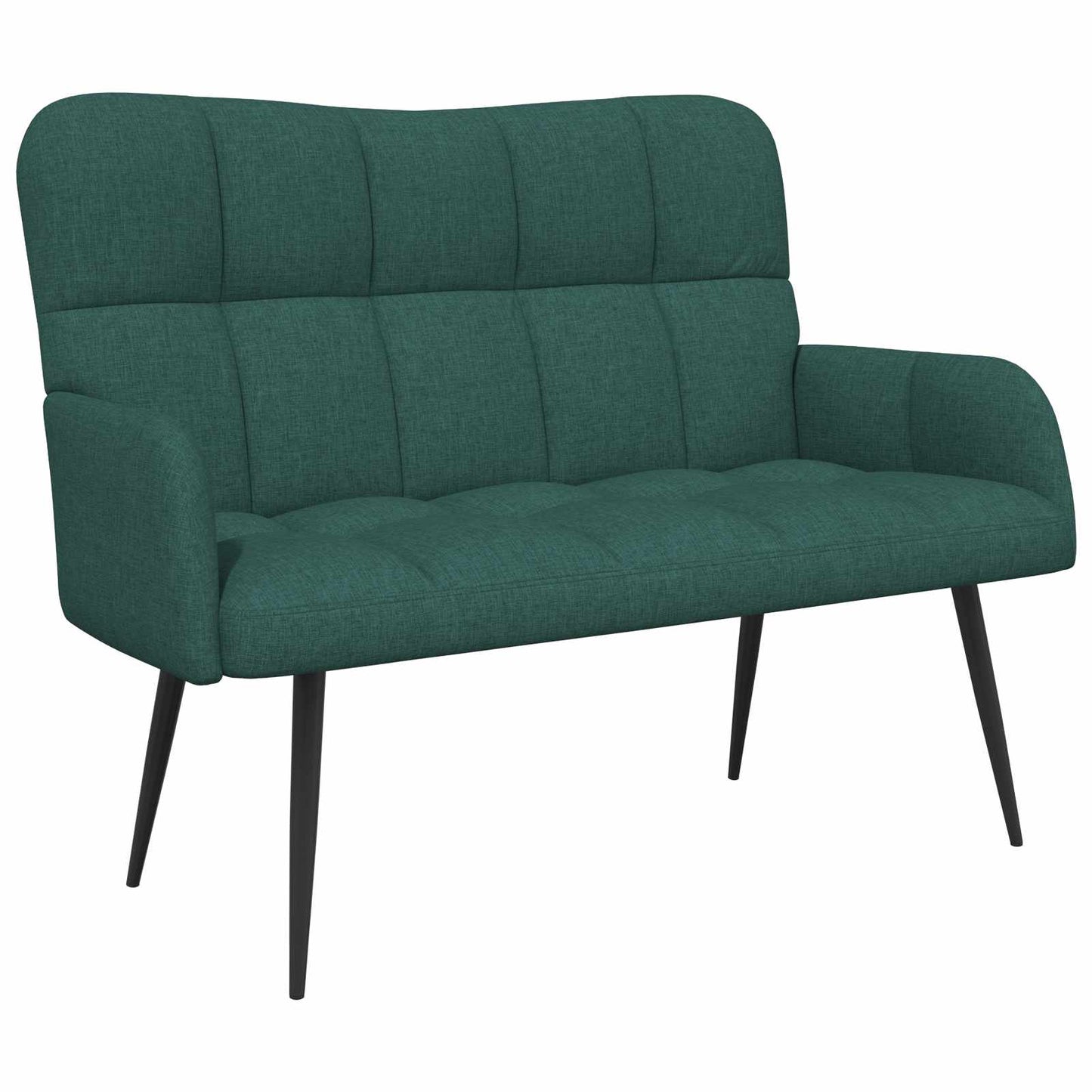 vidaXL Διθέσιος Καναπές Σκούρο Πράσινο 115 x 61 x 87 εκ. ύφασμα
