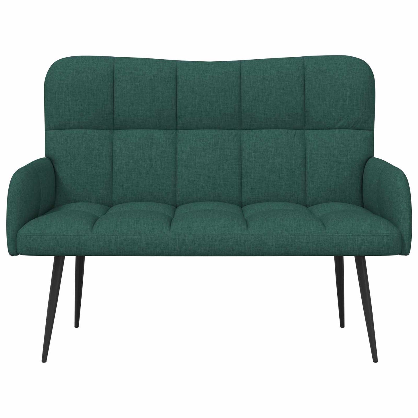 vidaXL Διθέσιος Καναπές Σκούρο Πράσινο 115 x 61 x 87 εκ. ύφασμα