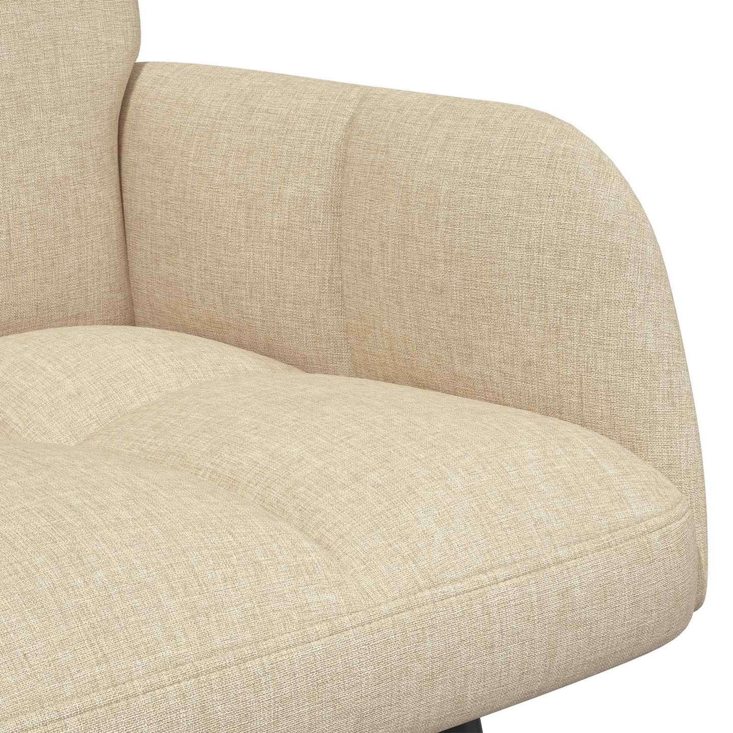 vidaXL Διθέσιος Καναπές Κρεμ 115 x 61 x 87 εκ. ύφασμα