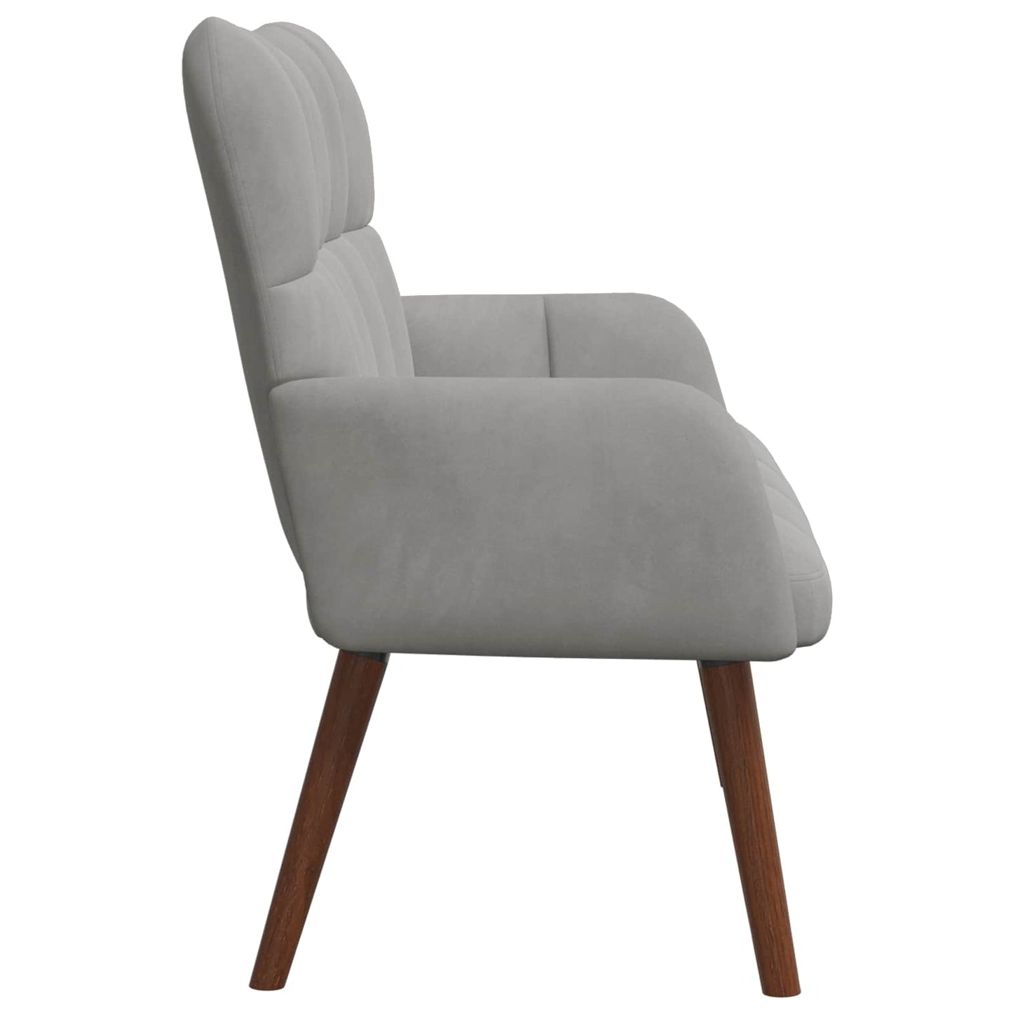 vidaXL Διθέσιος Καναπές Ανοιχτό γκρι 115 x 61 x 87 εκ. Βελούδο