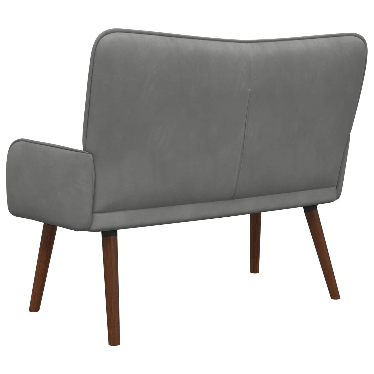 vidaXL Διθέσιος Καναπές Σκούρο Γκρι 115 x 61 x 87 εκ. Βελούδο