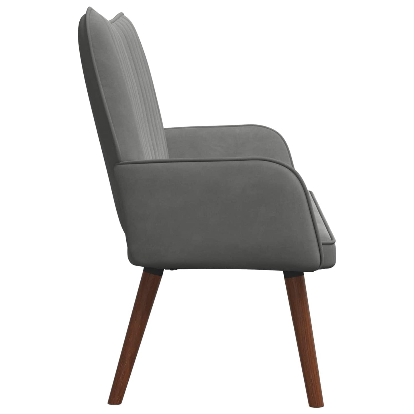 vidaXL Διθέσιος Καναπές Σκούρο Γκρι 115 x 61 x 87 εκ. Βελούδο