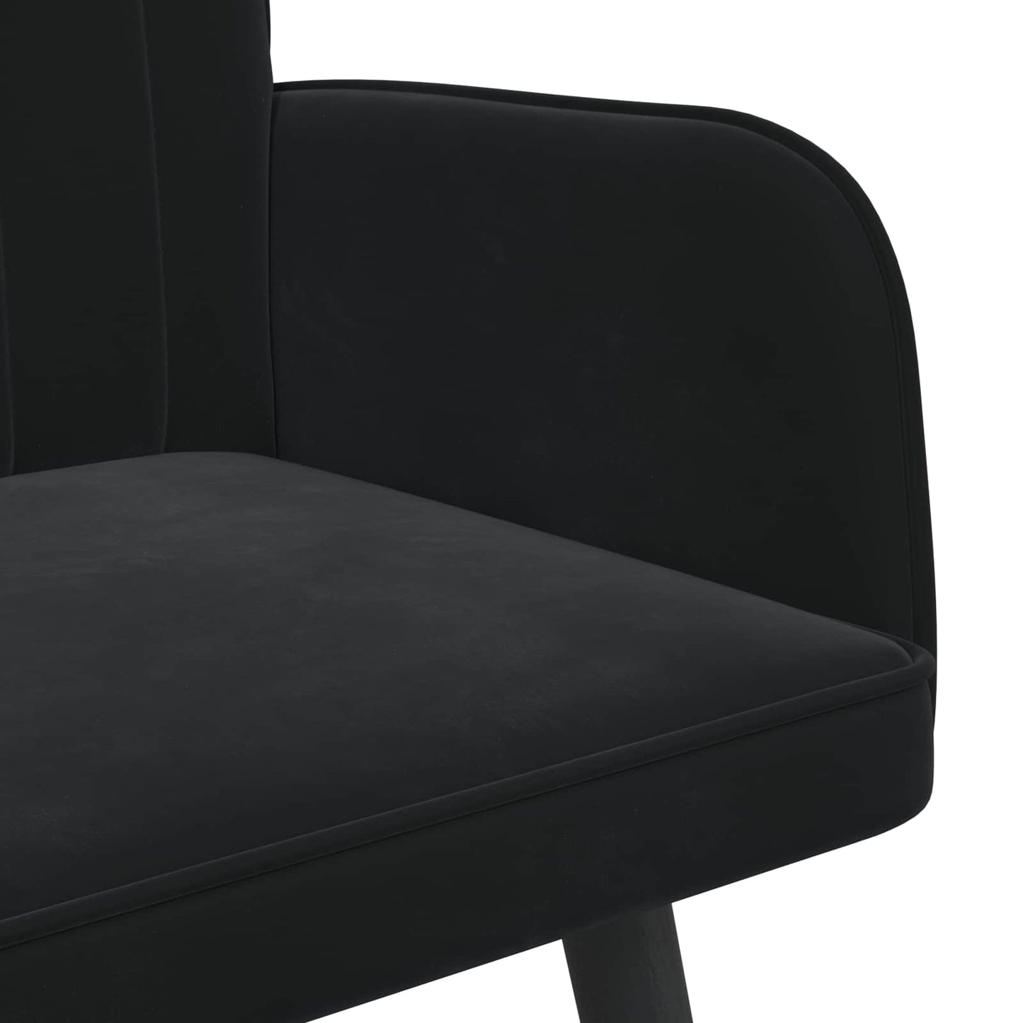 vidaXL Διθέσιος Καναπές Μαύρο 115 x 61 x 87 εκ. Βελούδο